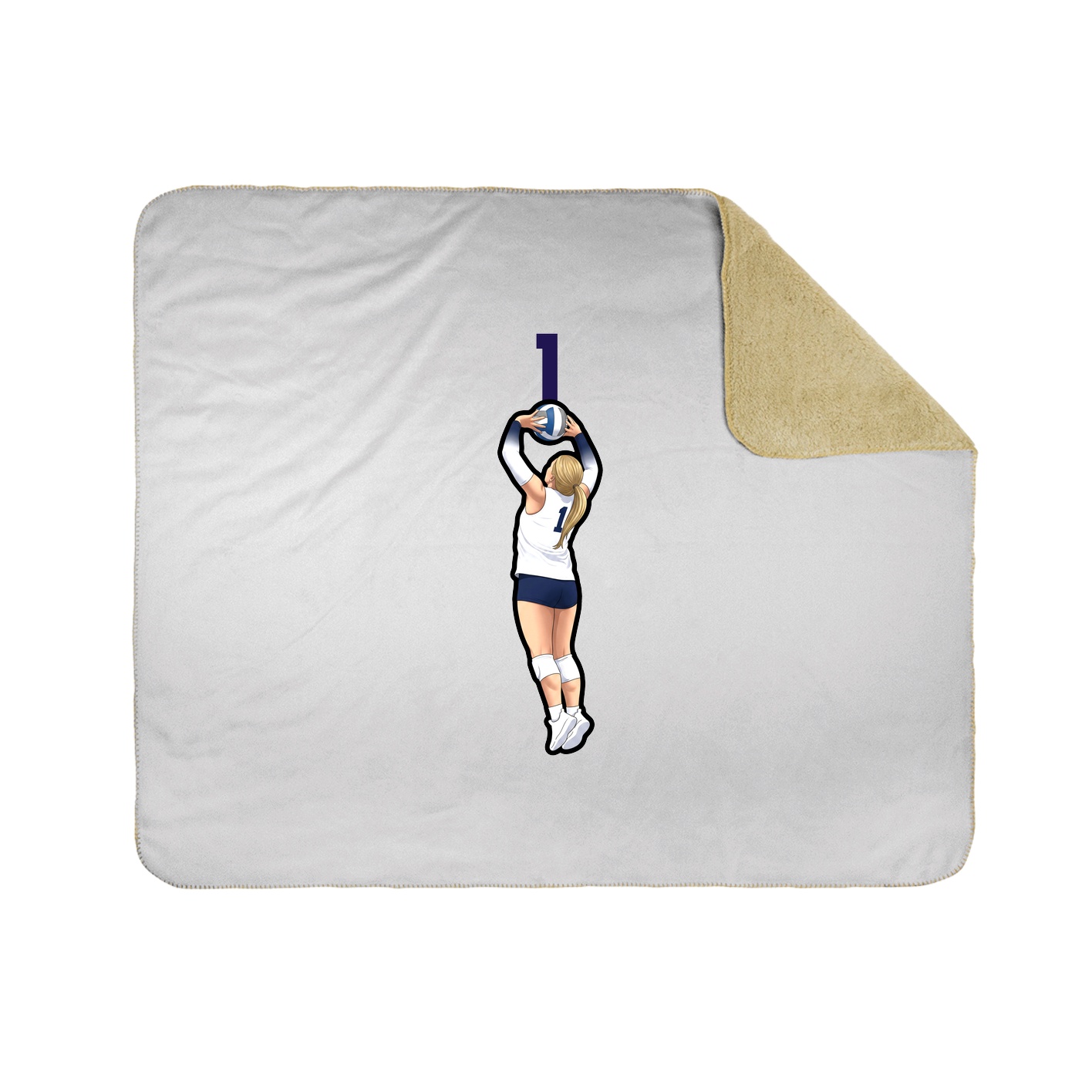 50x60 Sherpa Lined Throw Blanket