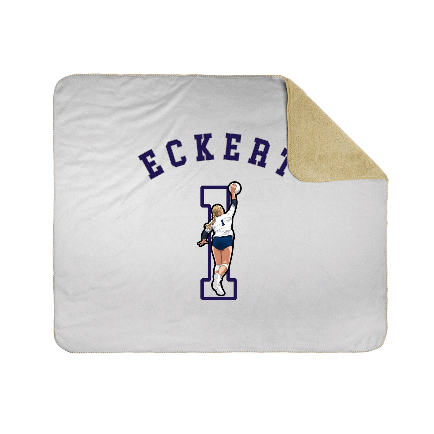 50x60 Sherpa Lined Throw Blanket