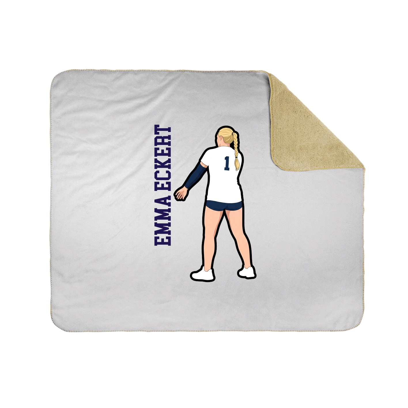 50x60 Sherpa Lined Throw Blanket