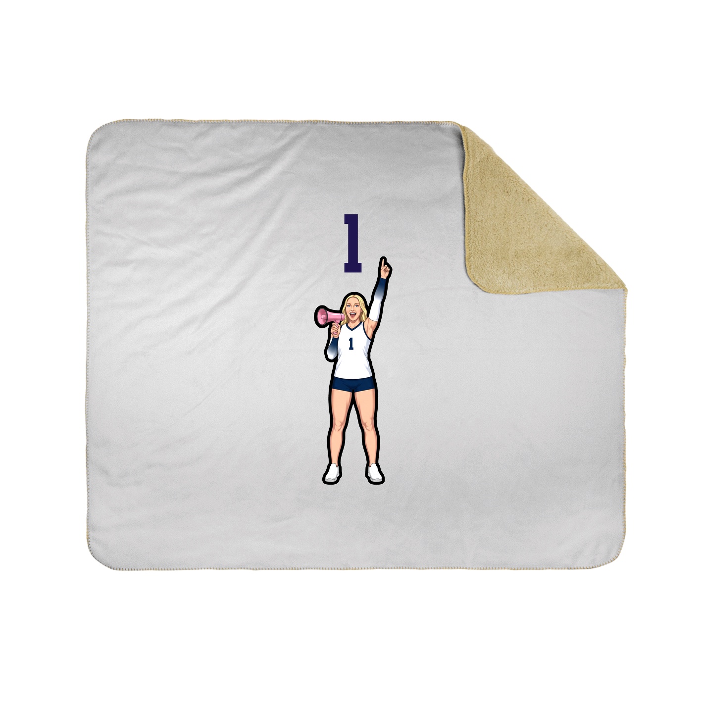 50x60 Sherpa Lined Throw Blanket