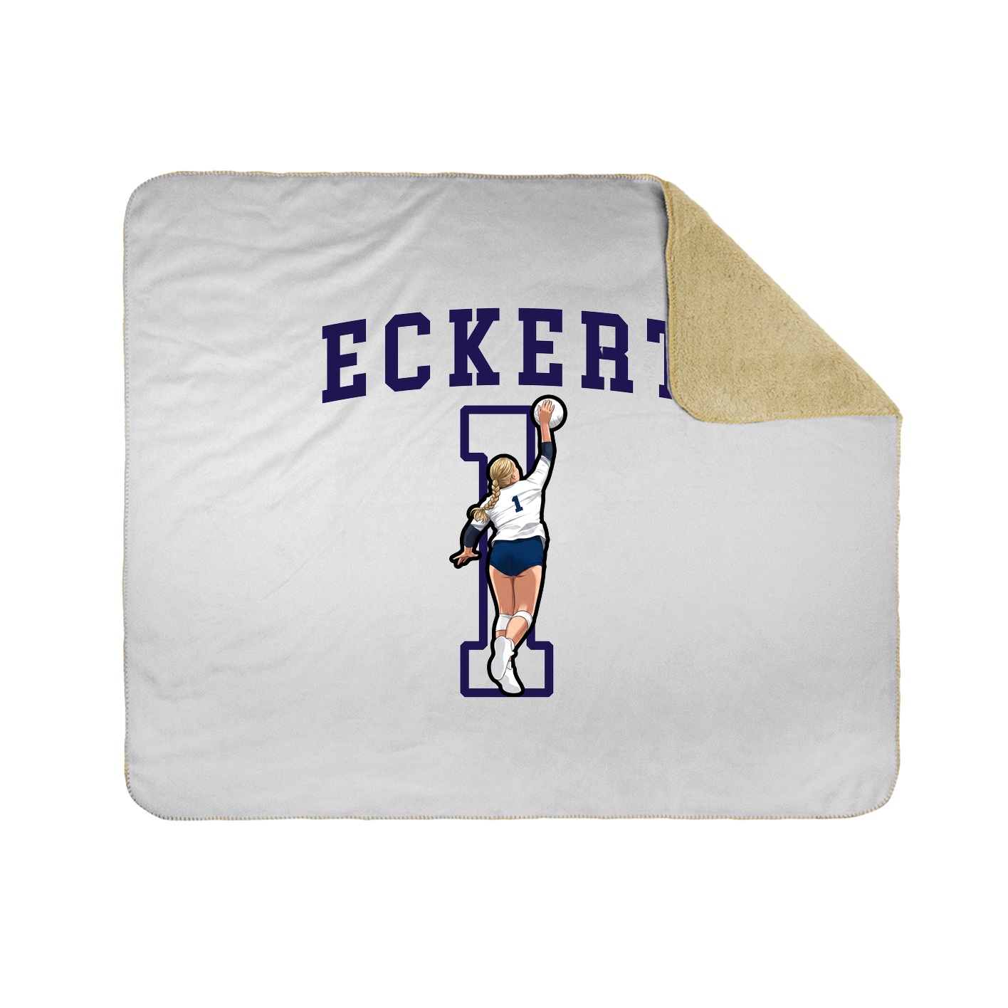 50x60 Sherpa Lined Throw Blanket