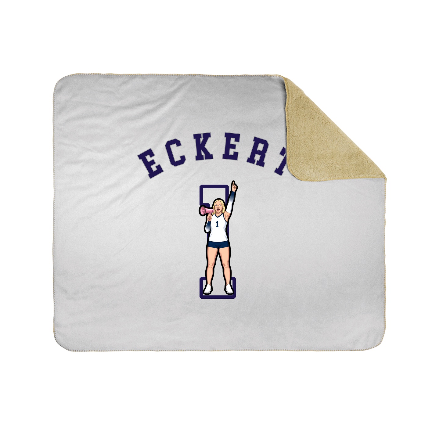 50x60 Sherpa Lined Throw Blanket