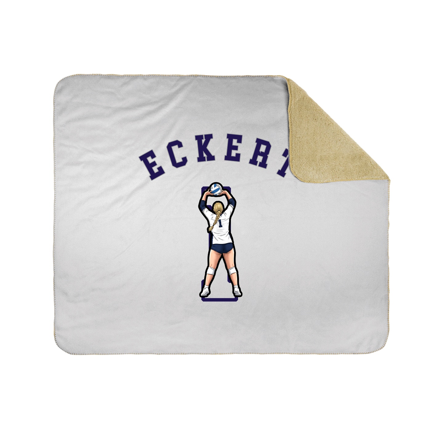 50x60 Sherpa Lined Throw Blanket