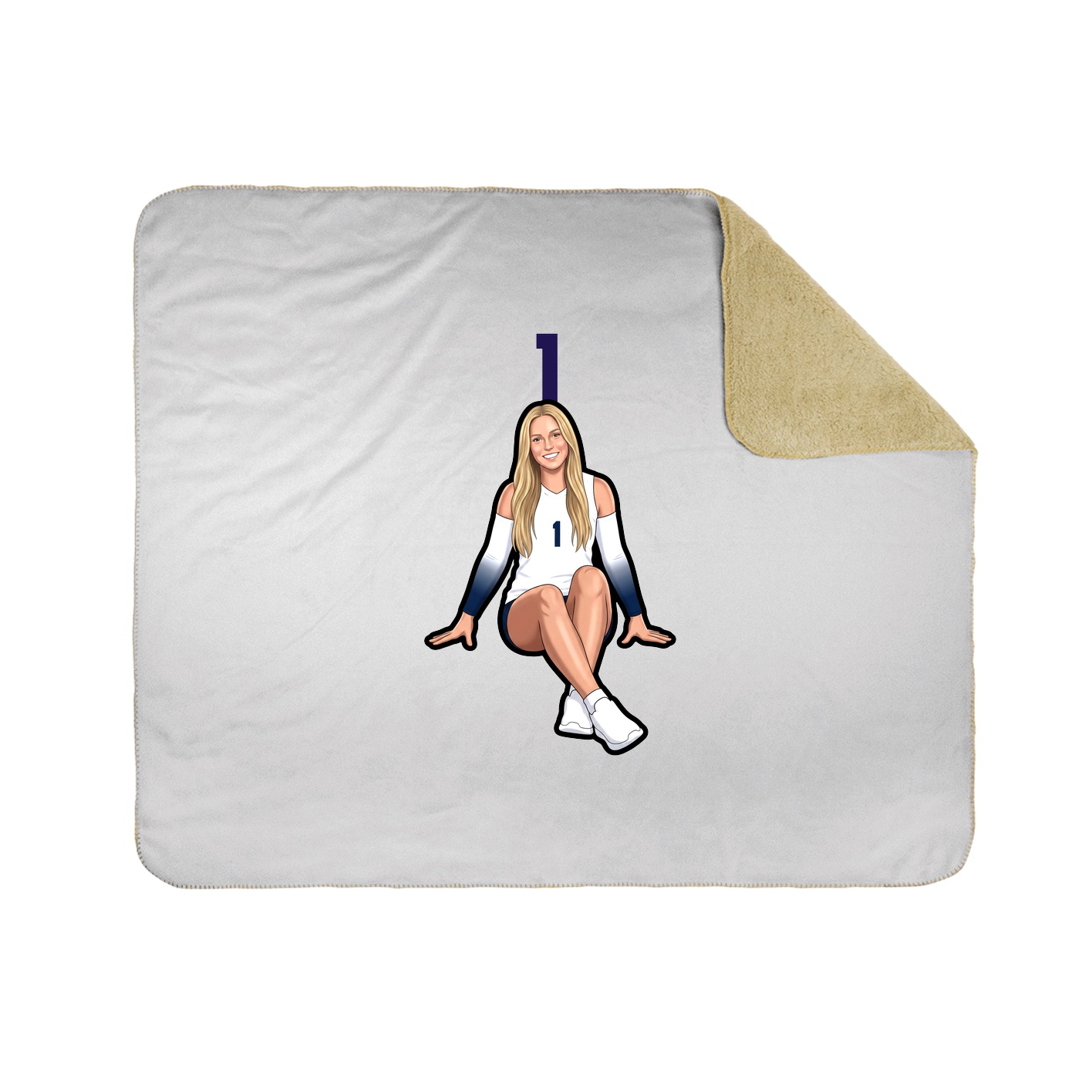 50x60 Sherpa Lined Throw Blanket