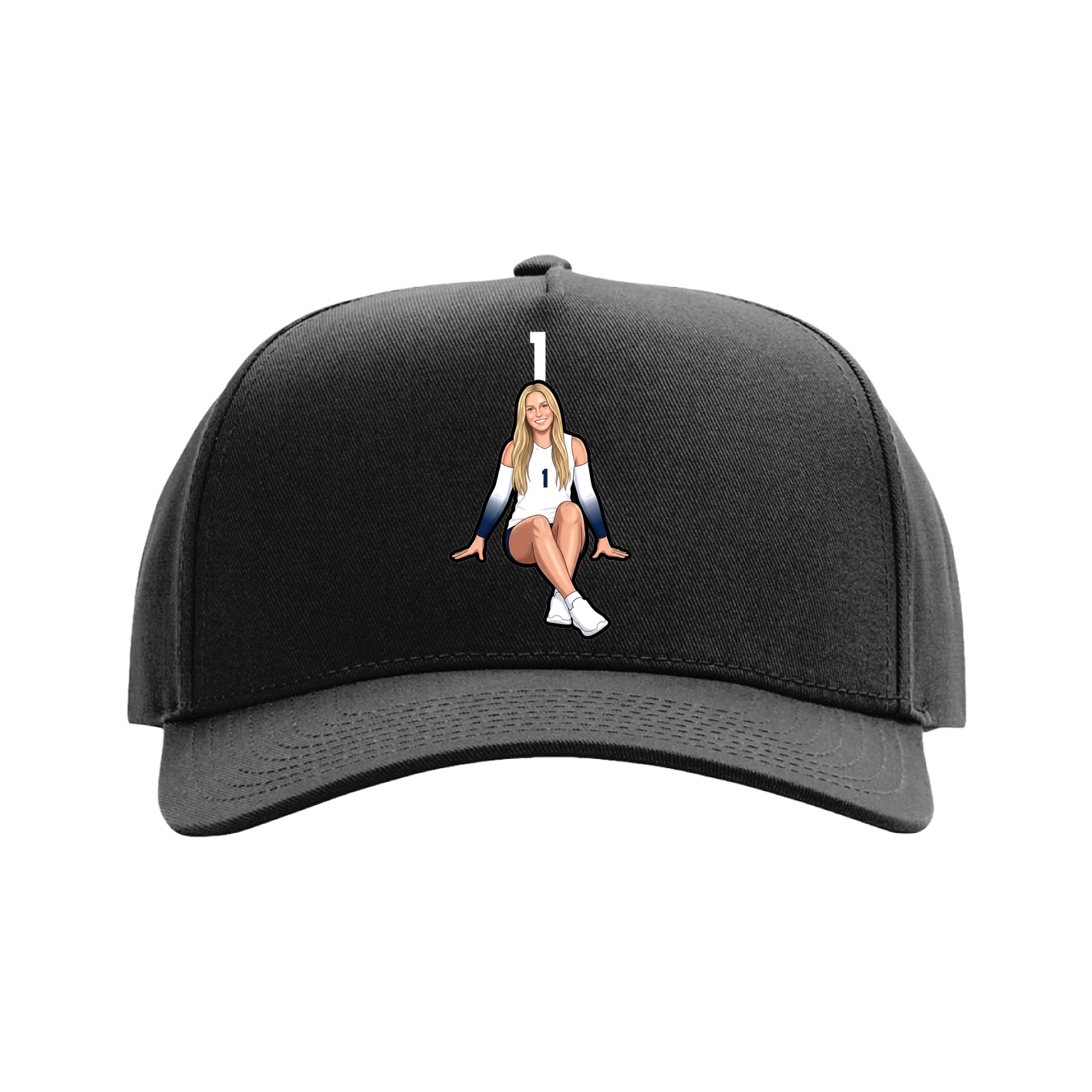 Full Fabric Five-Panel Champ Cap