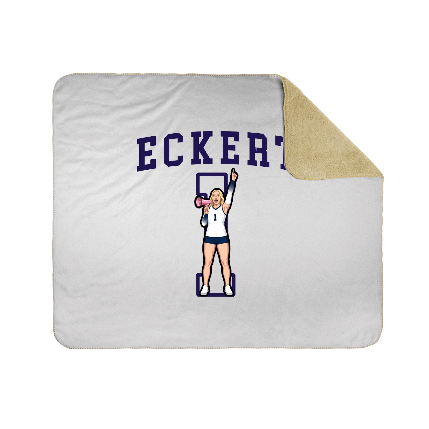 50x60 Sherpa Lined Throw Blanket