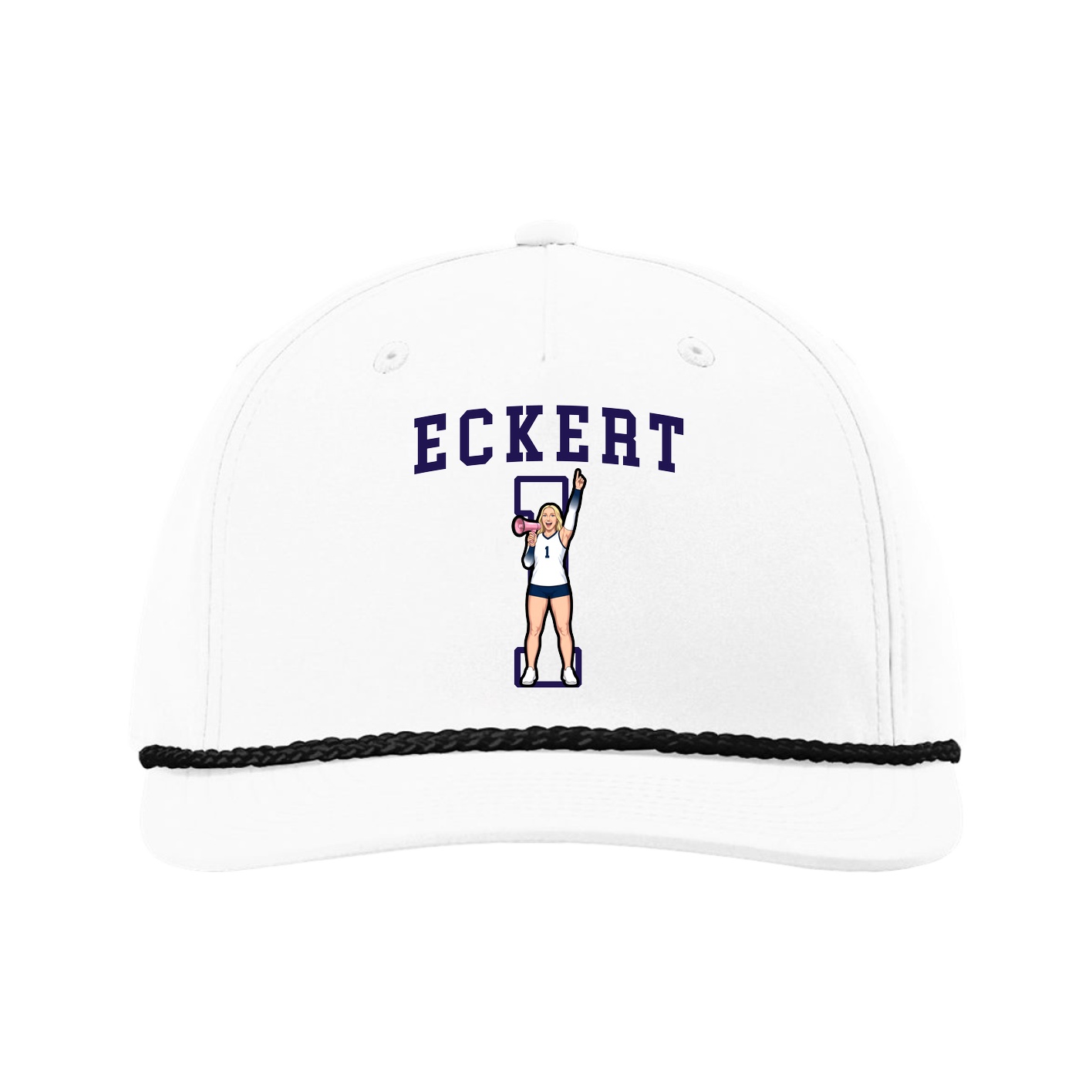 Five-Panel Classic Rope Cap — Shirsey in White