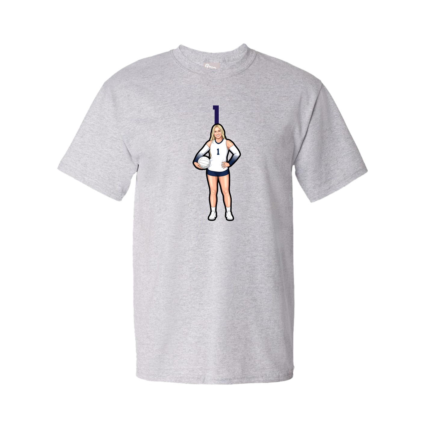 Tee — Number Top in Grey