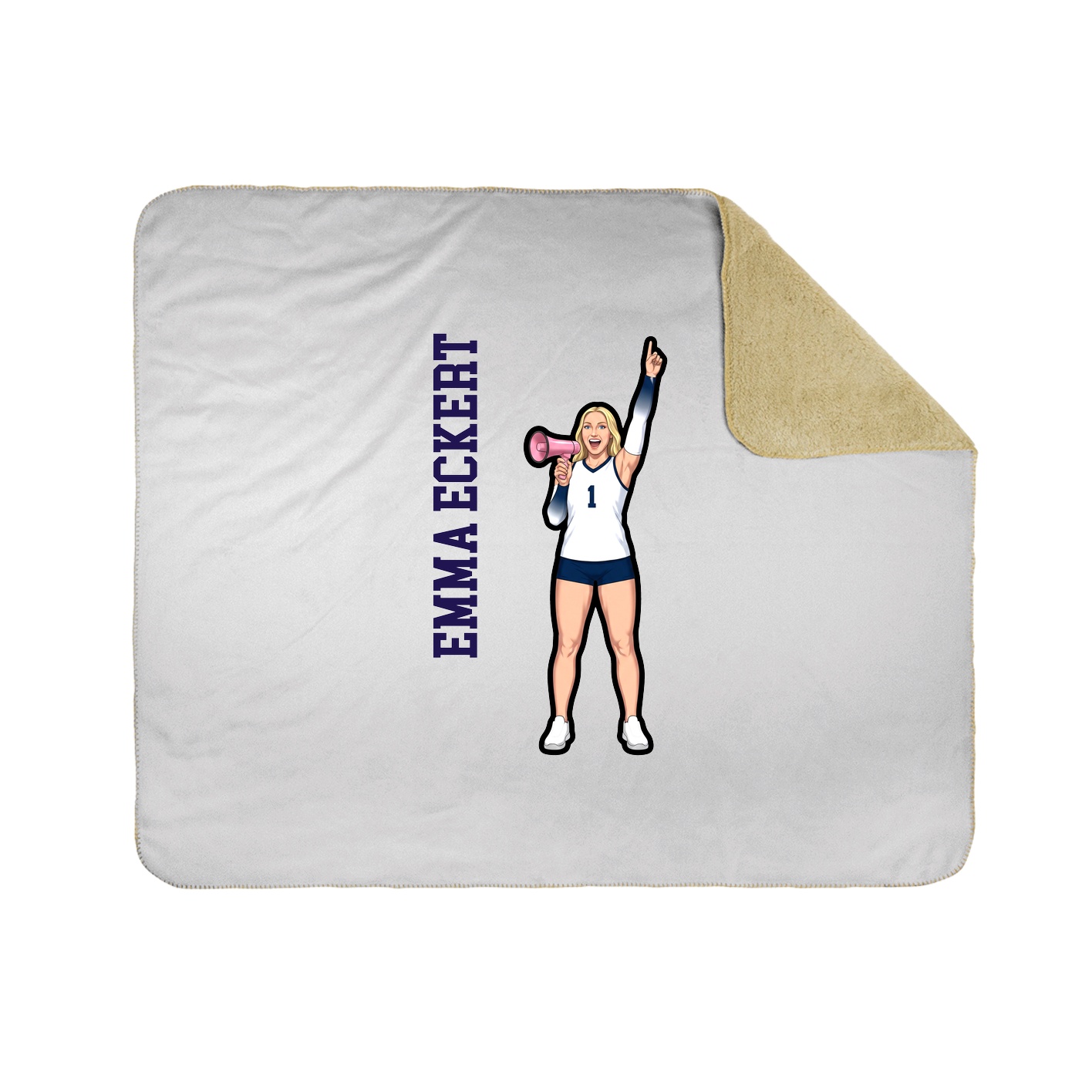 50x60 Sherpa Lined Throw Blanket