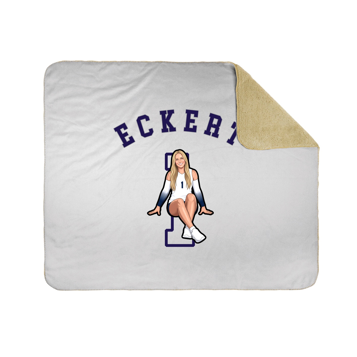 50x60 Sherpa Lined Throw Blanket