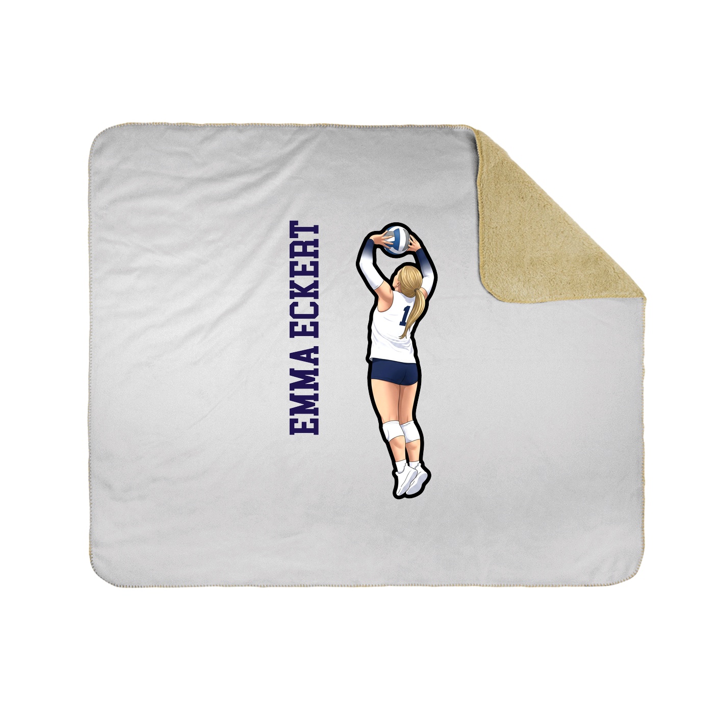 50x60 Sherpa Lined Throw Blanket