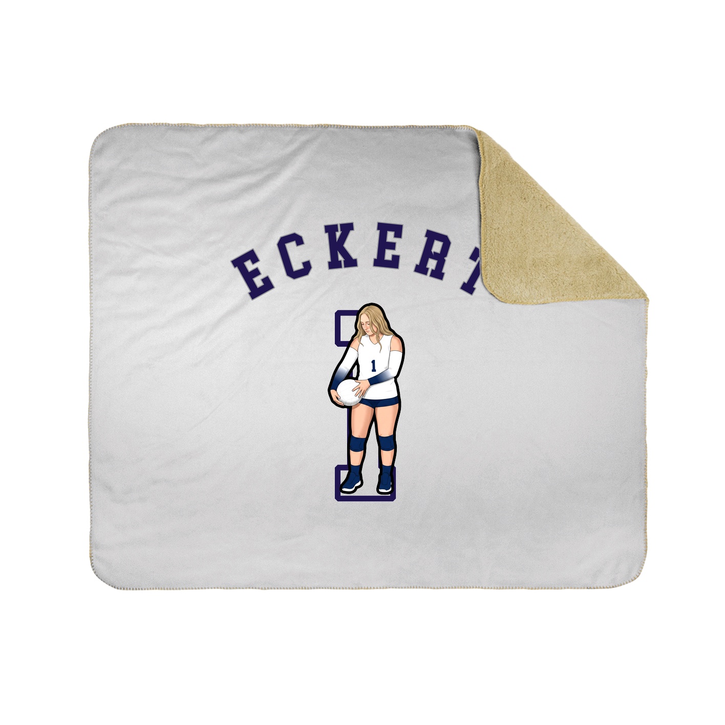 50x60 Sherpa Lined Throw Blanket