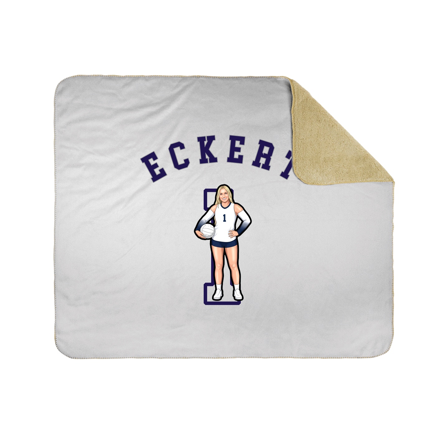 50x60 Sherpa Lined Throw Blanket