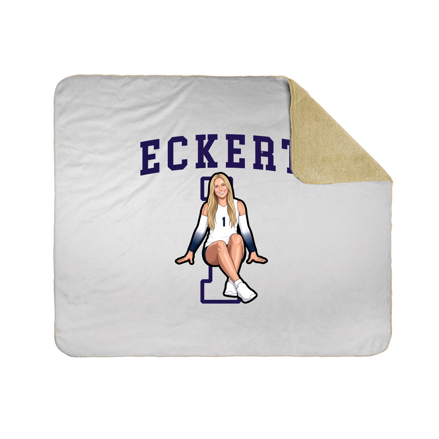 50x60 Sherpa Lined Throw Blanket