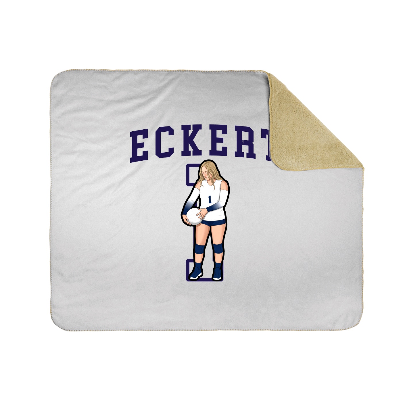 50x60 Sherpa Lined Throw Blanket