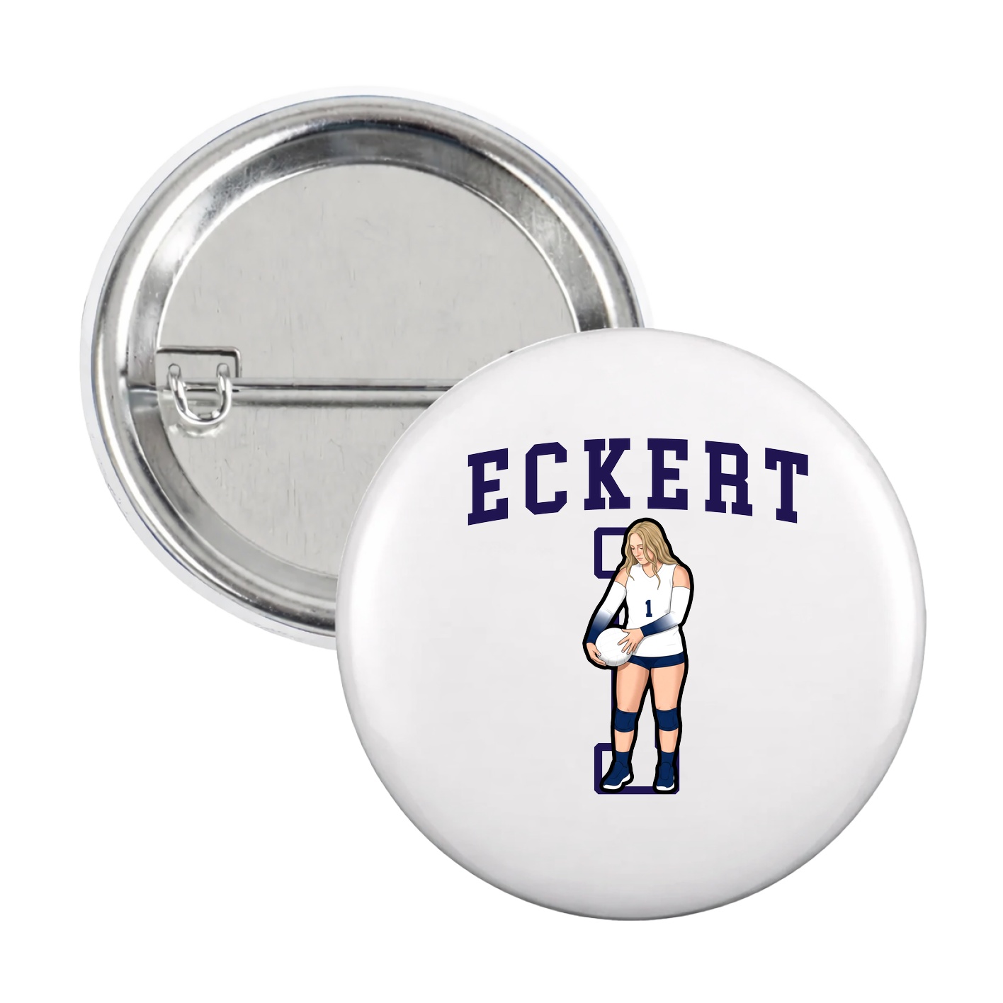 Game Day Button — Shirsey in White