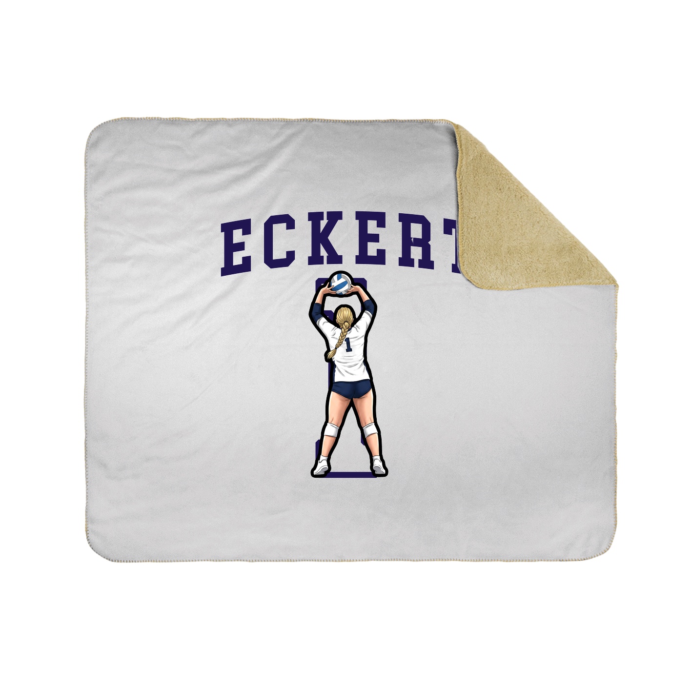 50x60 Sherpa Lined Throw Blanket