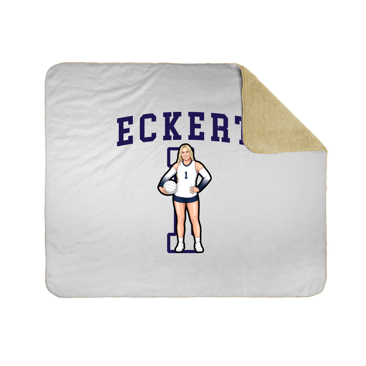 50x60 Sherpa Lined Throw Blanket