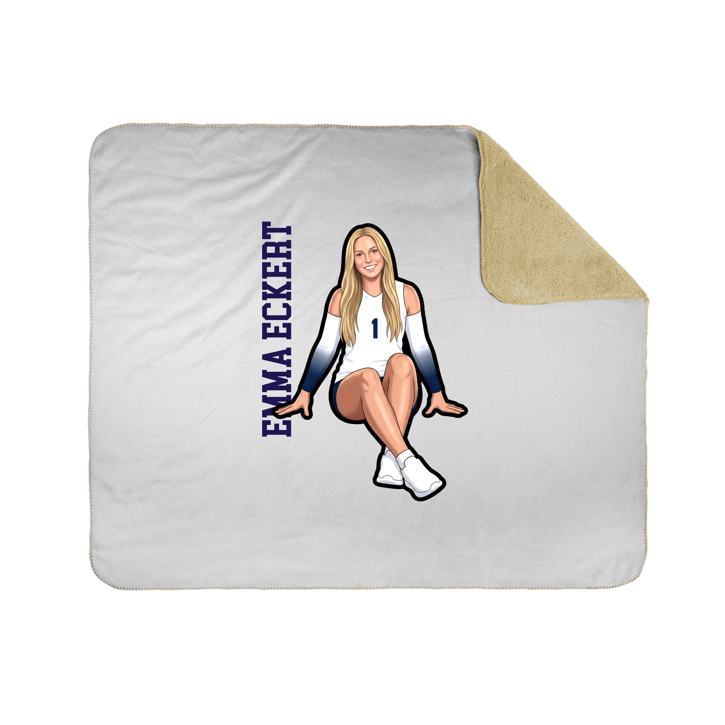 50x60 Sherpa Lined Throw Blanket