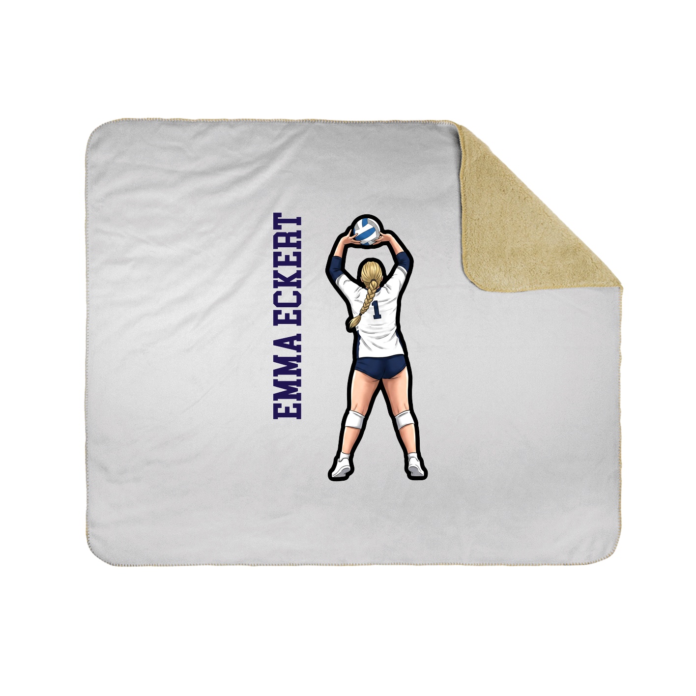 50x60 Sherpa Lined Throw Blanket