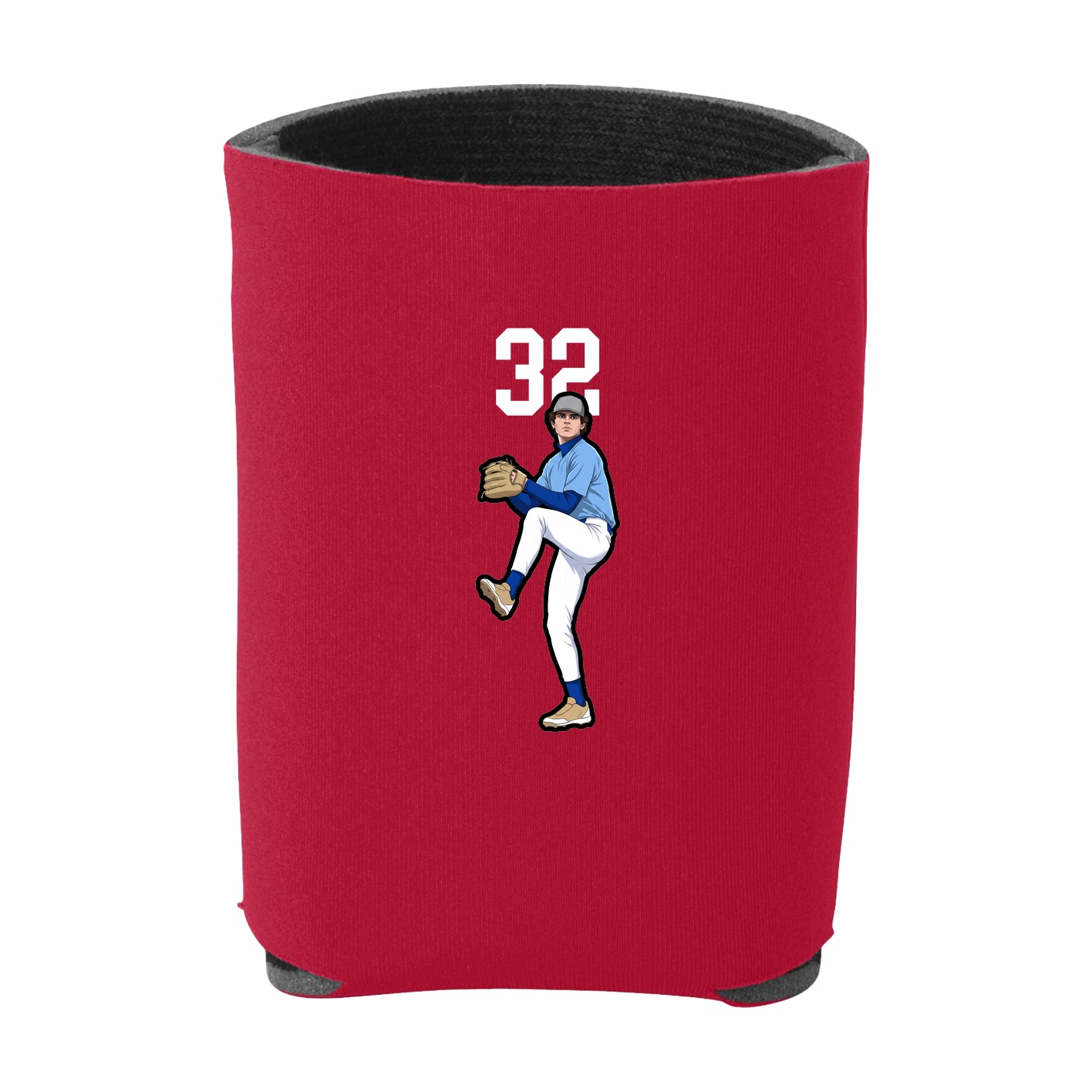 Can Holder — Number Top in Red
