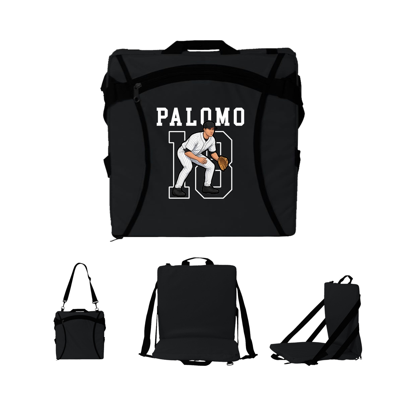 Folding Stadium Seat — Shirsey in Black