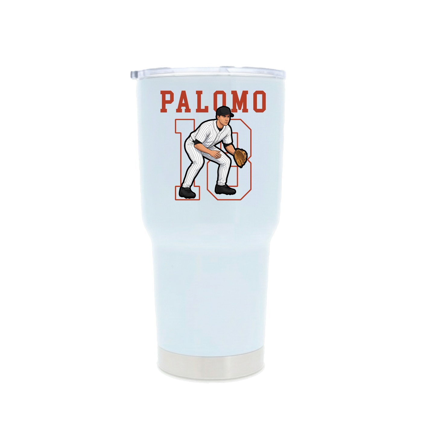 30oz Stainless Steel Tumbler — Shirsey in White