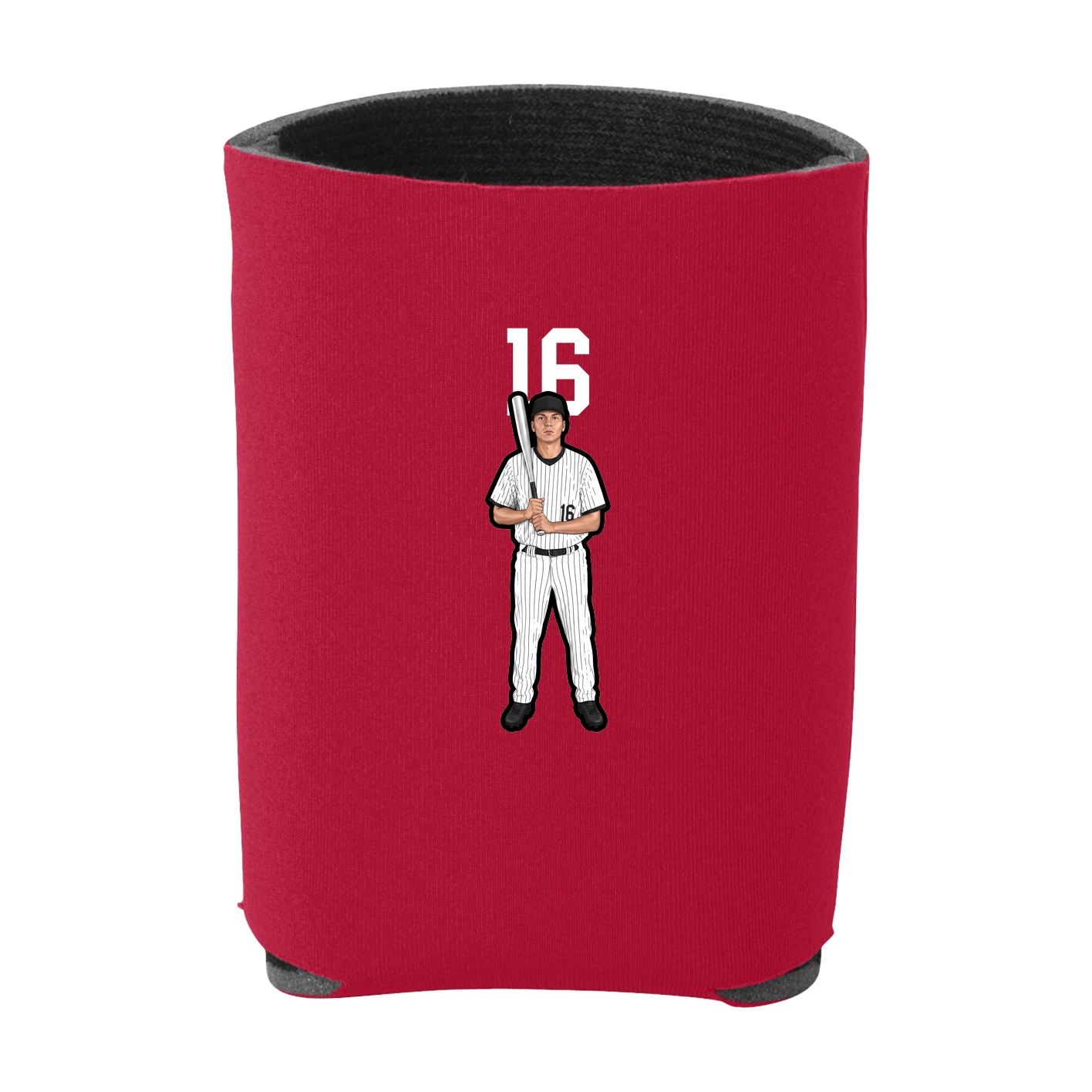 Can Holder — Number Top in Red
