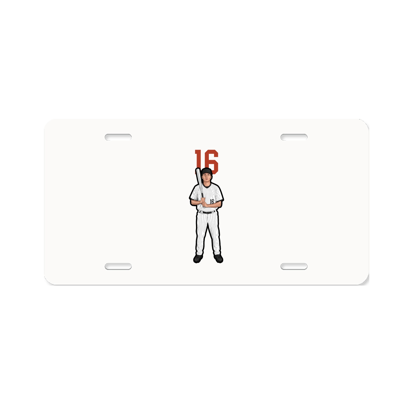 License Plate — Number Top in Classic