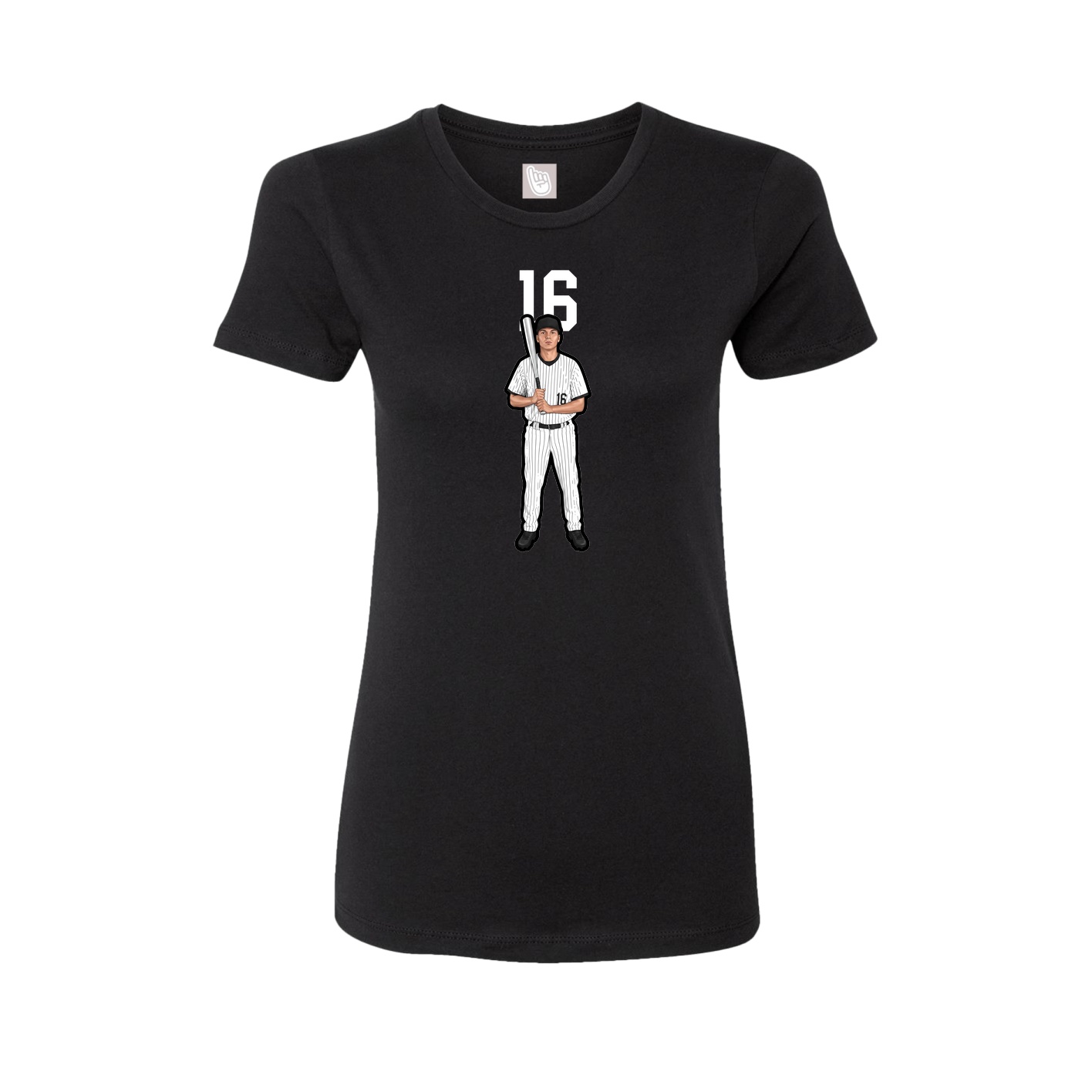 Womens Tee — Number Top in Black