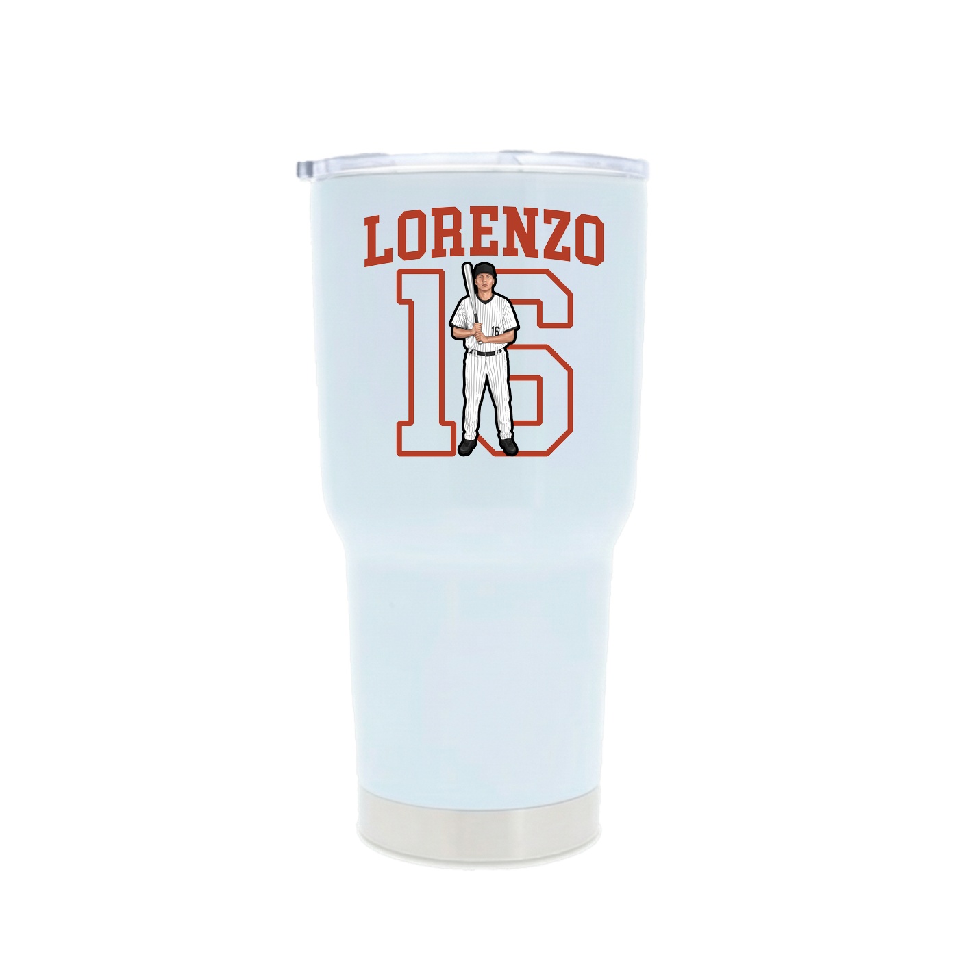 30oz Stainless Steel Tumbler — Shirsey in White