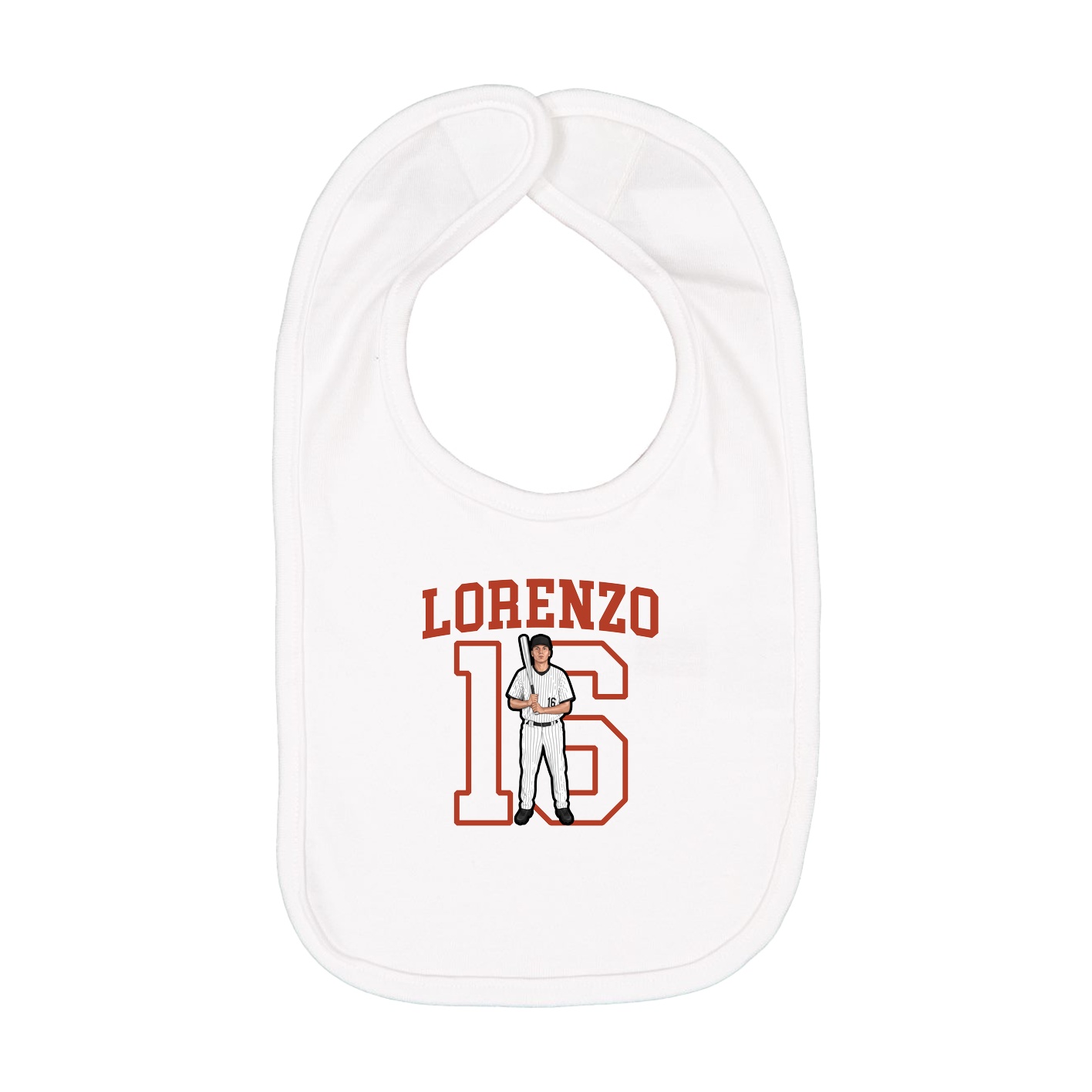Infant Bib — Shirsey in White