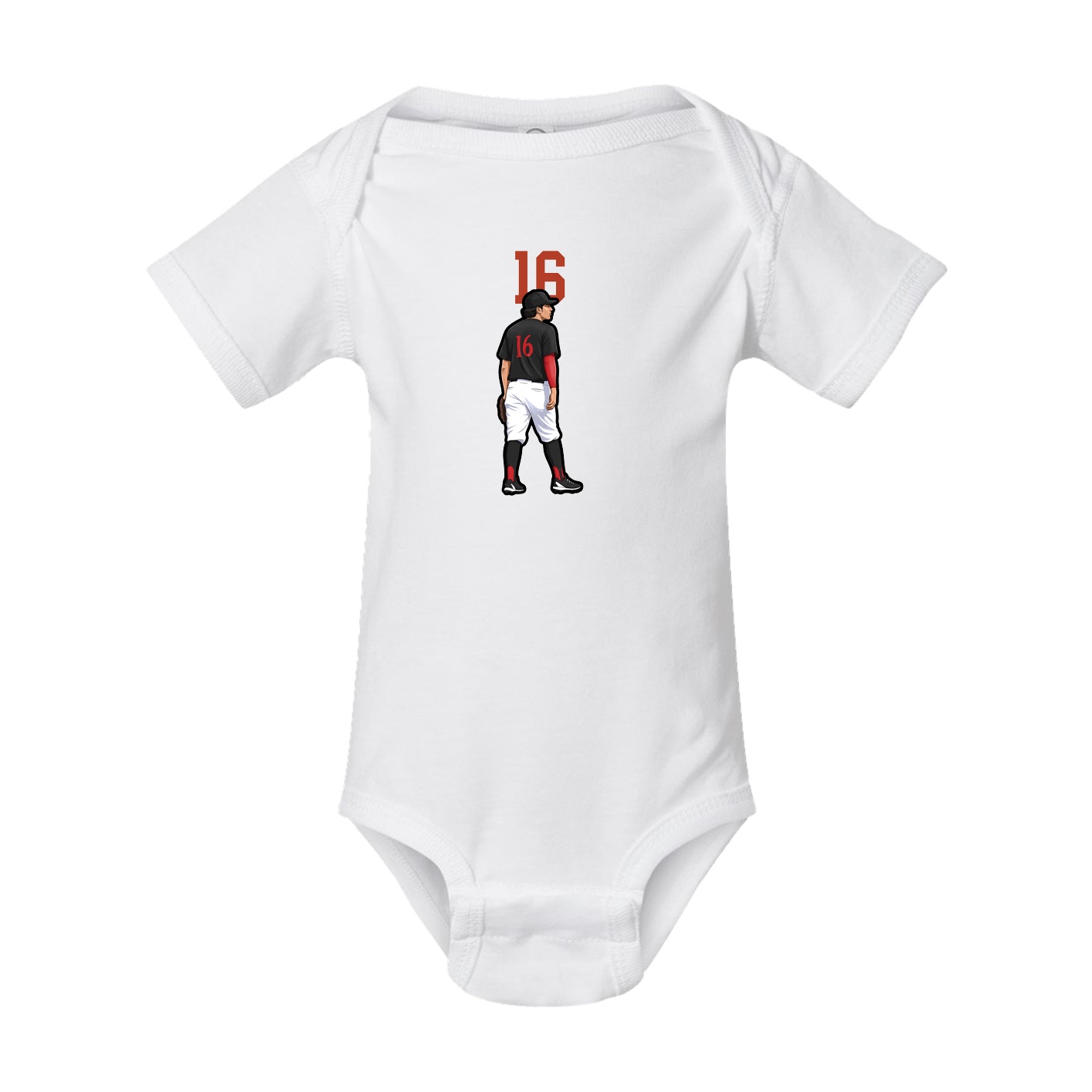 Baby Onesie — Number Top in White