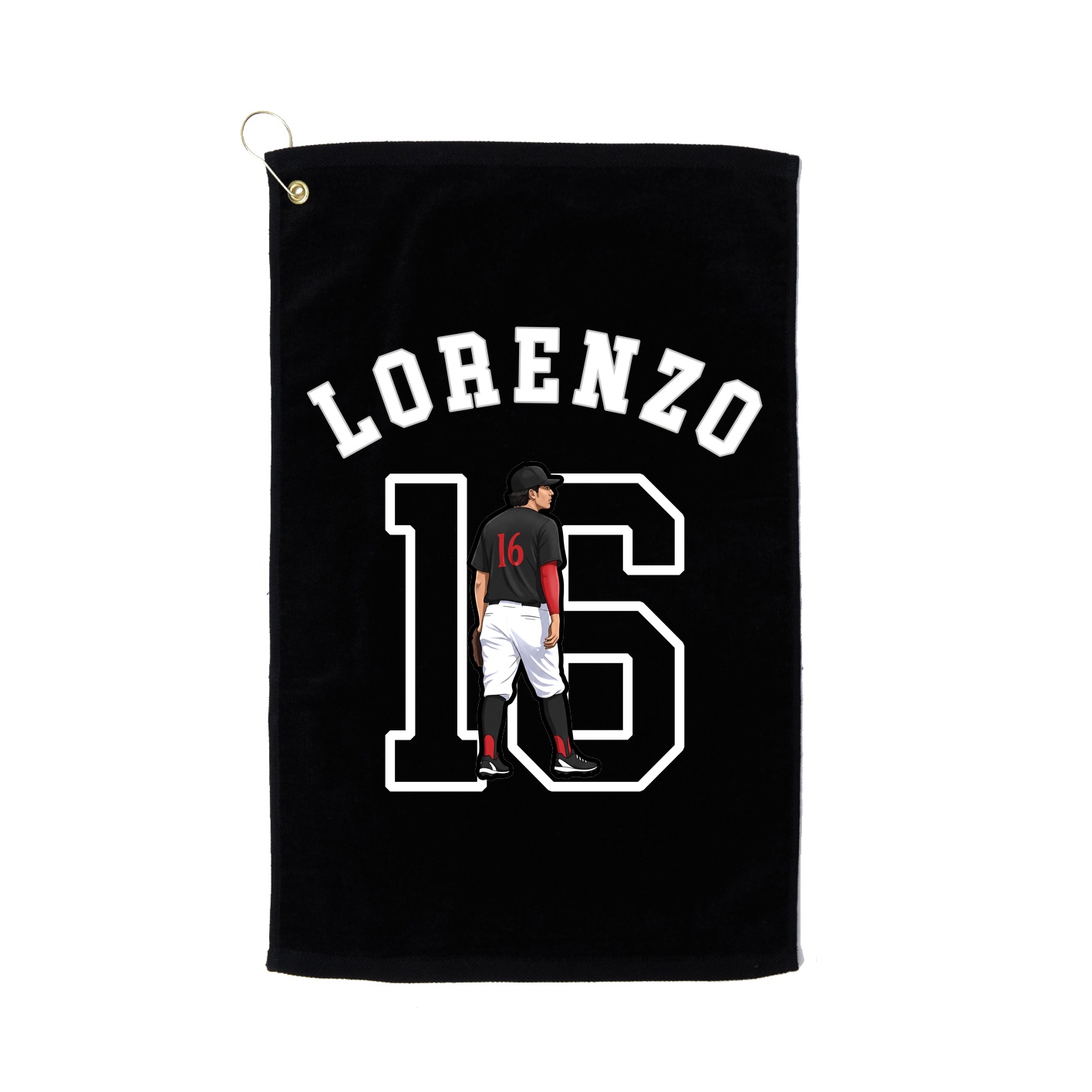 Golf Towel — Shirsey Arch in Black