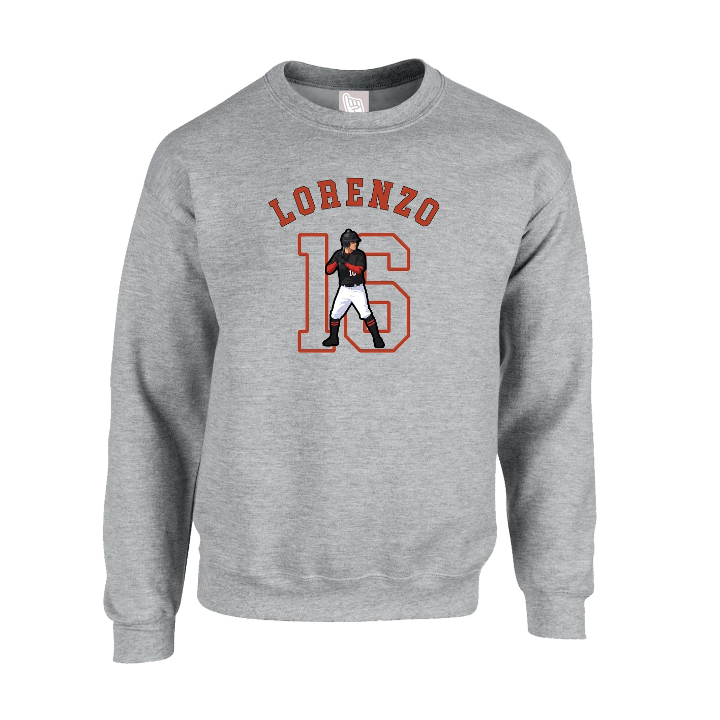 Fleece Crew — Shirsey Arch in Grey