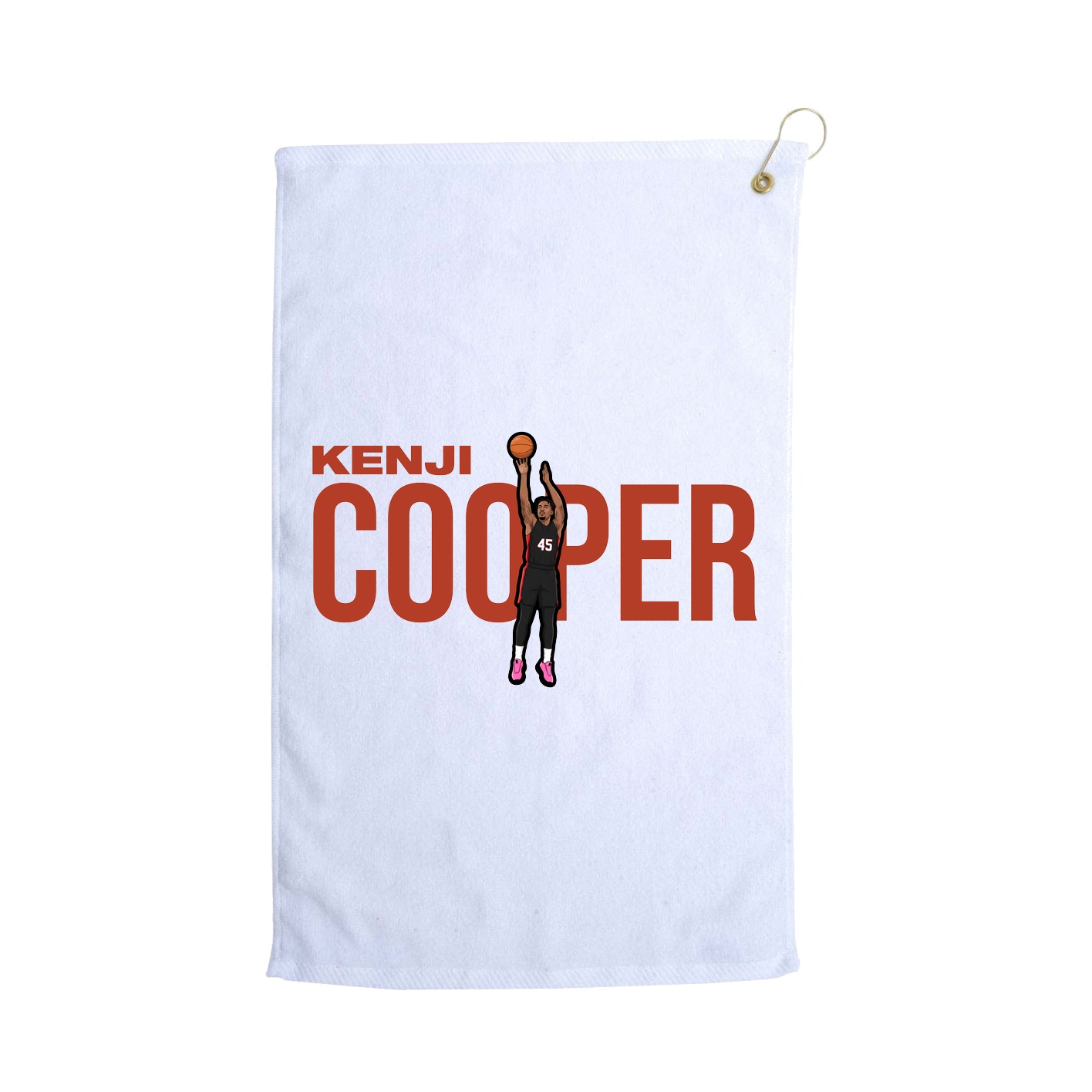 Golf Towel — Player Name in White