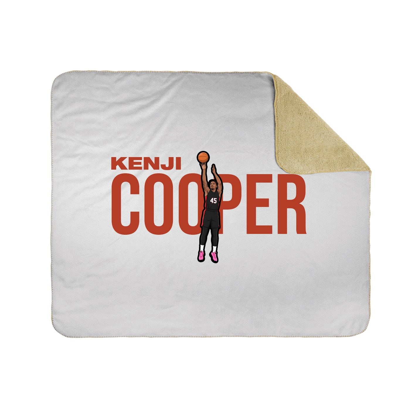 Throw Blanket — Player Name in White