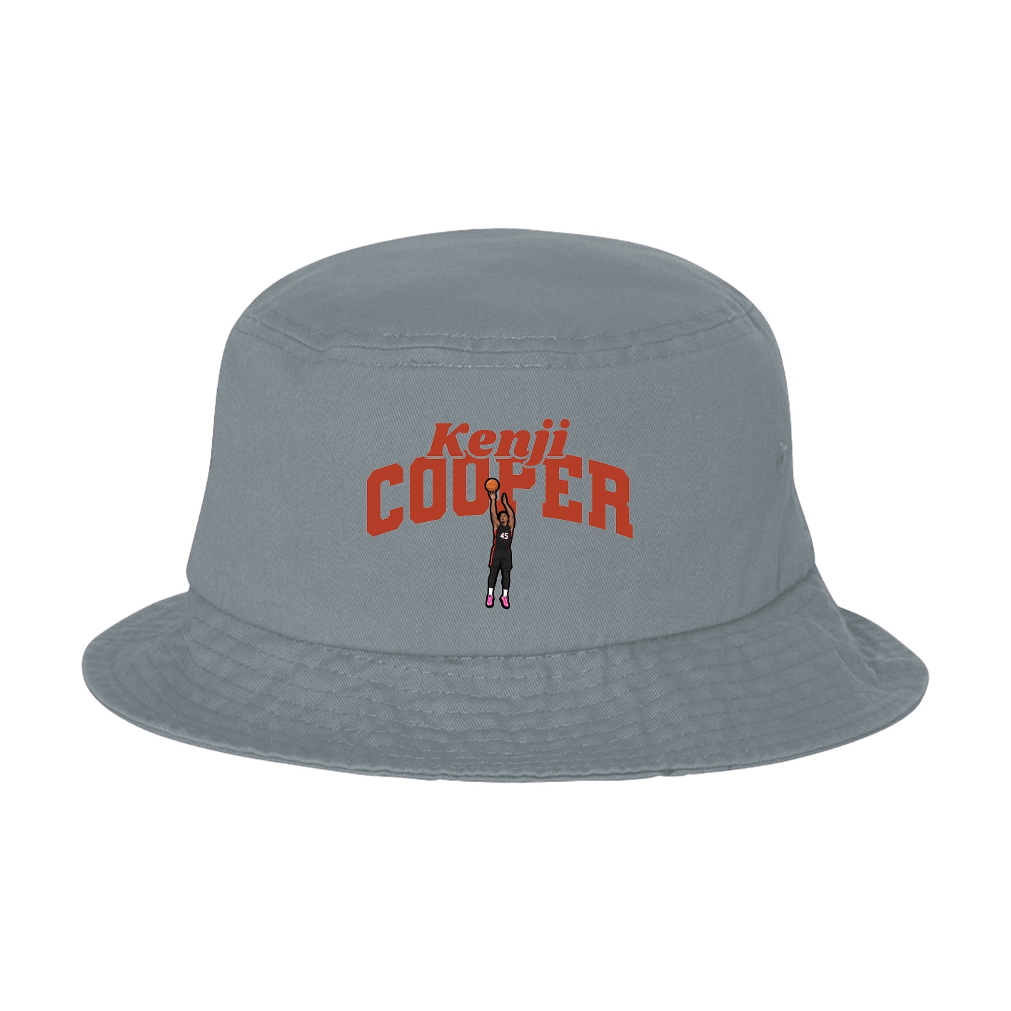 Bucket Cap — Signature Arch in Grey