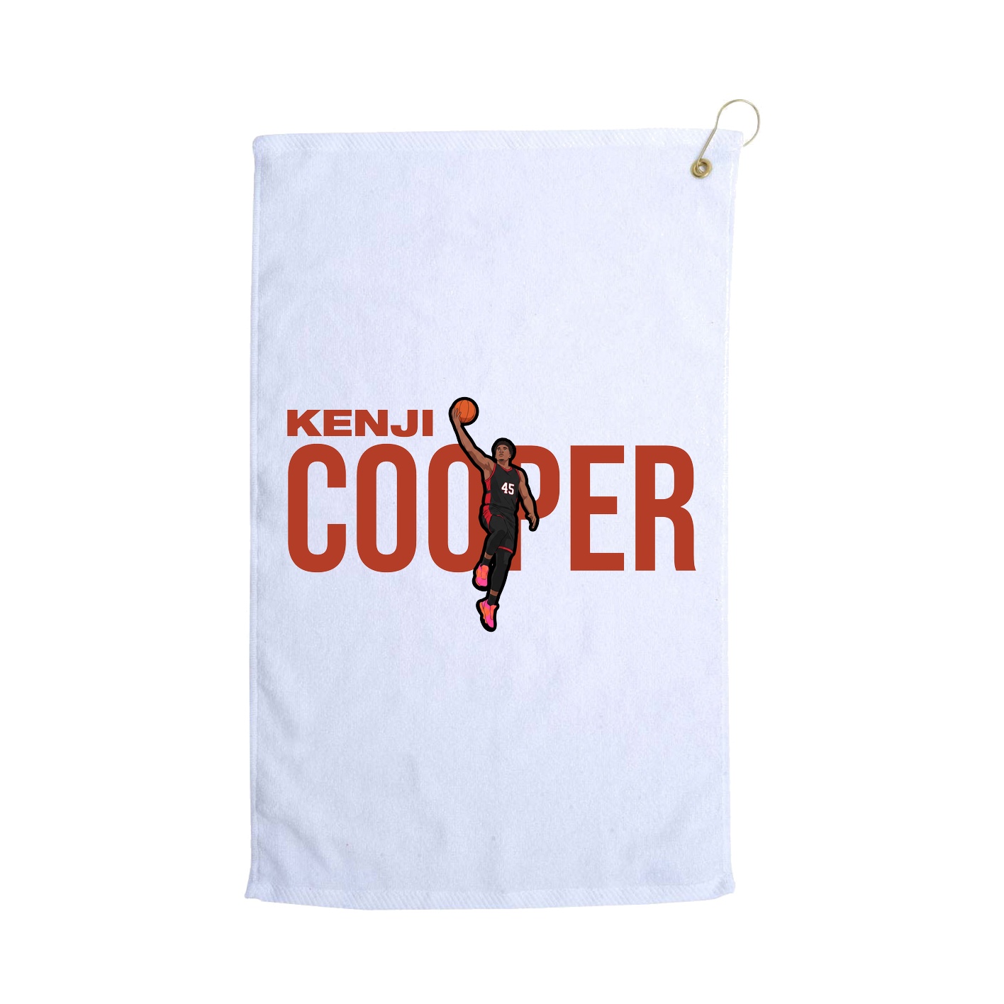 Golf Towel — Player Name in White
