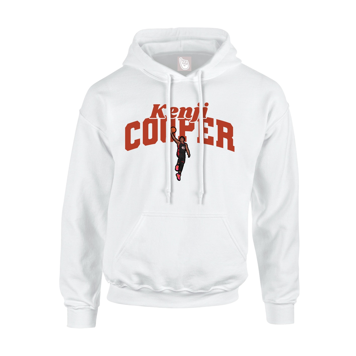 Hoodie — Signature Arch in White