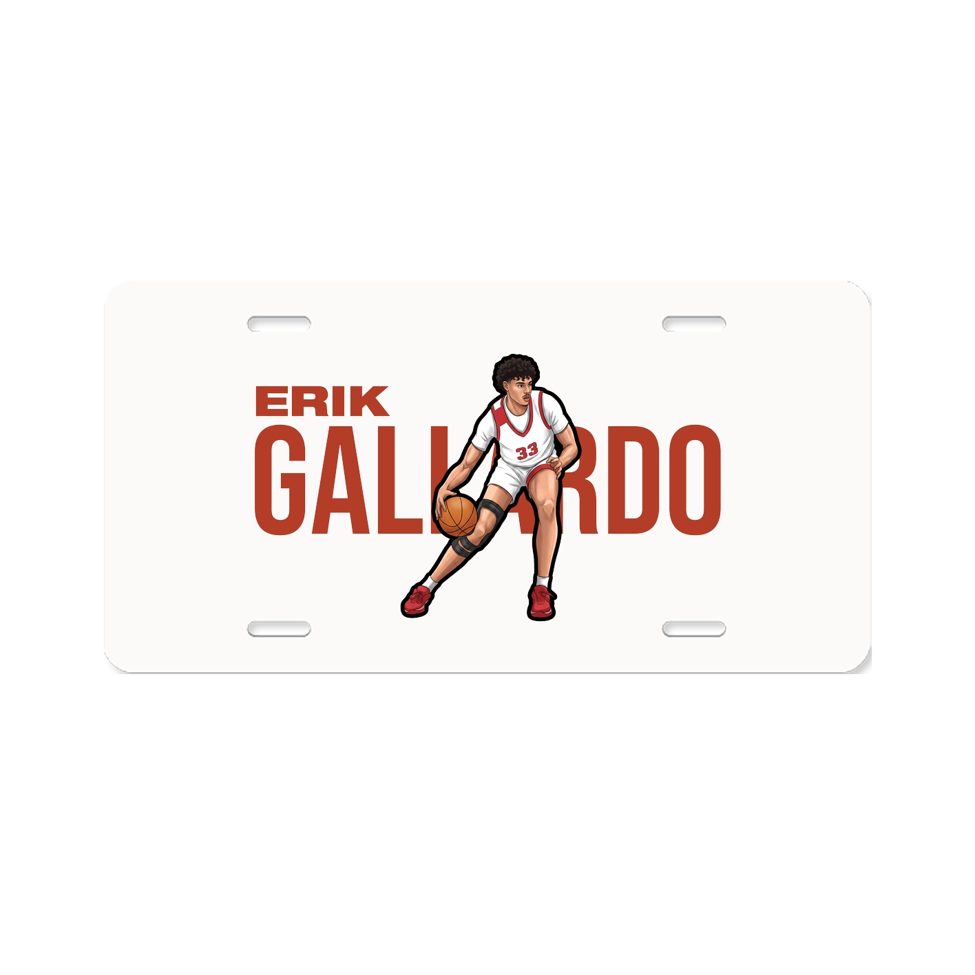 License Plate — Player Name in Classic