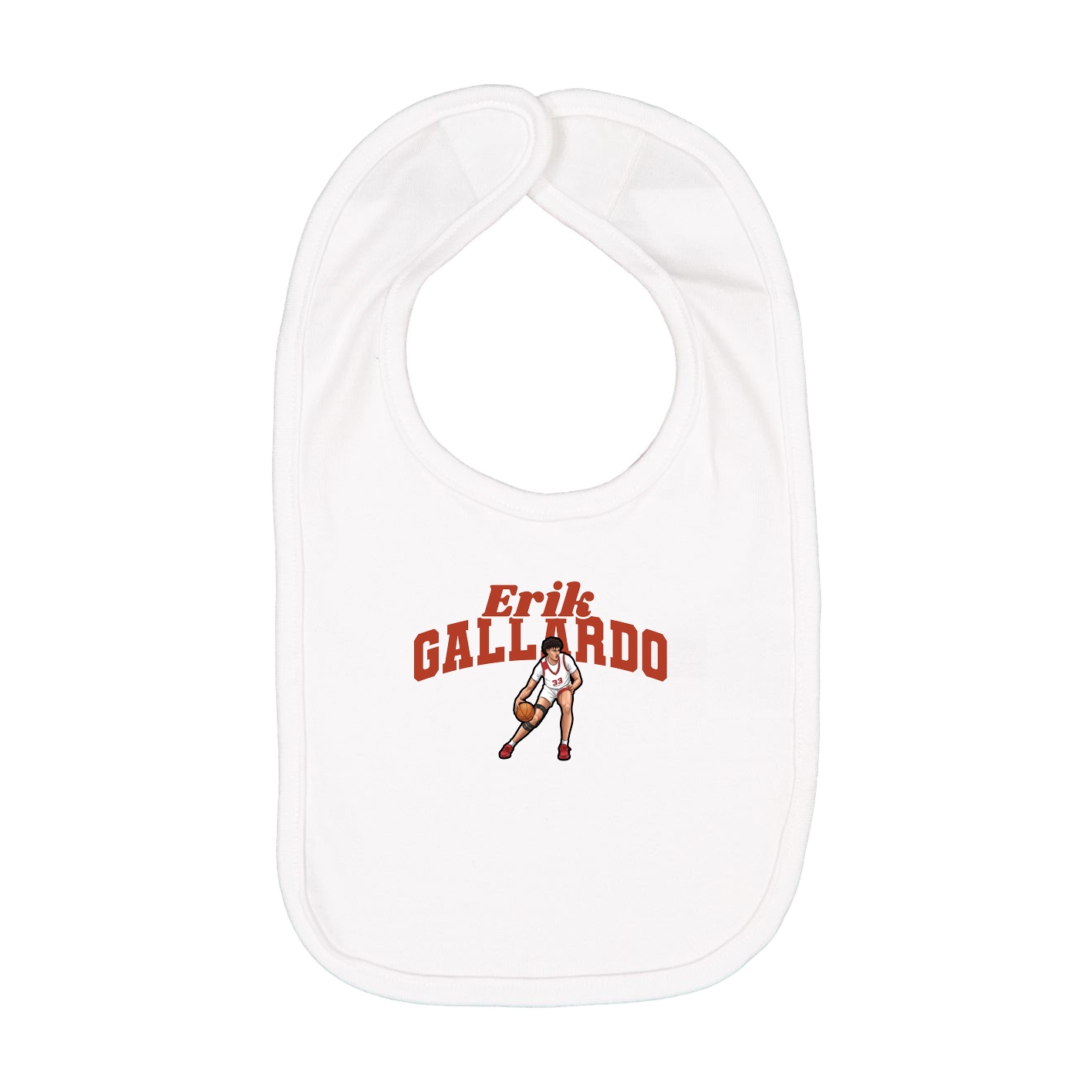 Infant Bib — Signature Arch in White
