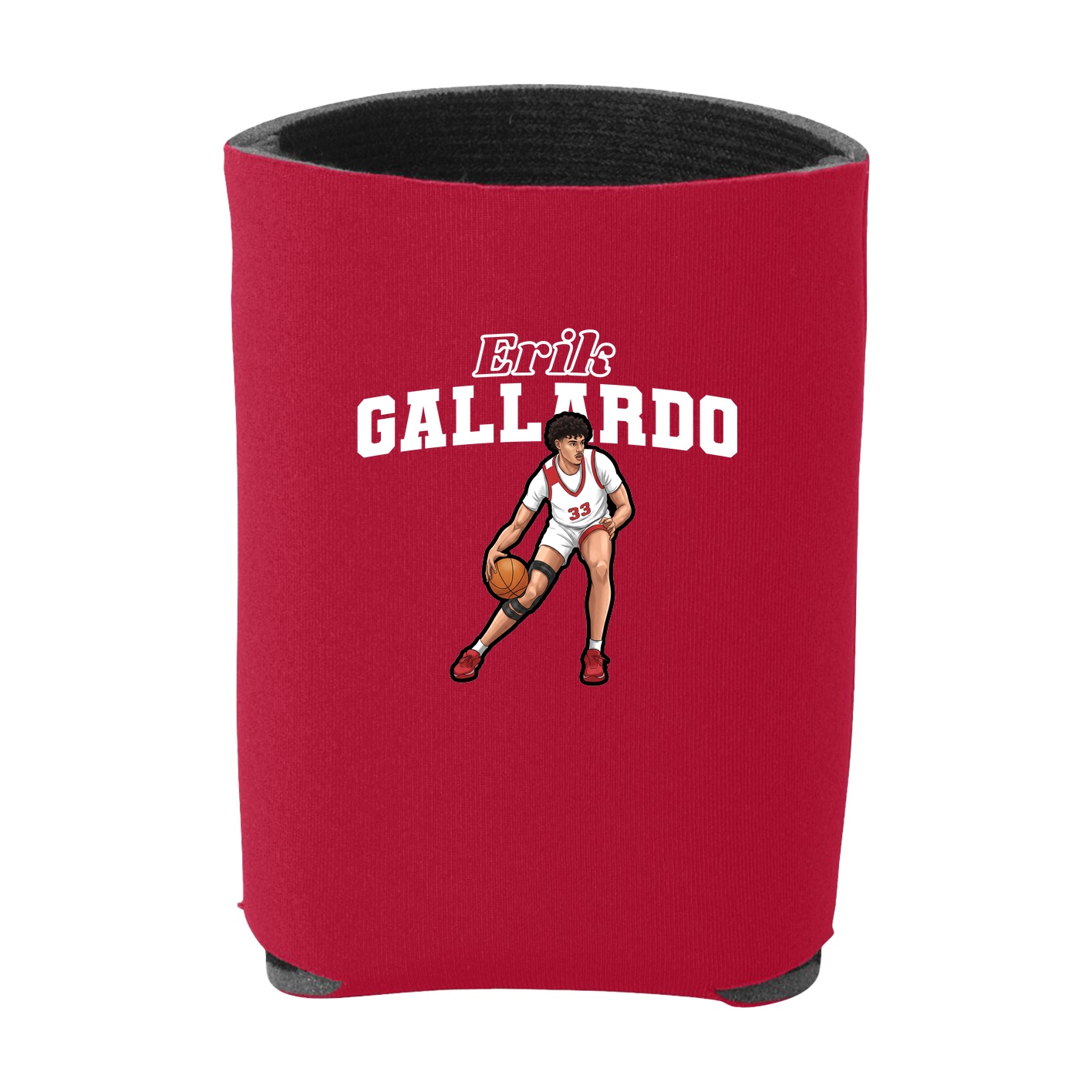 Can Holder — Name Arch in Red
