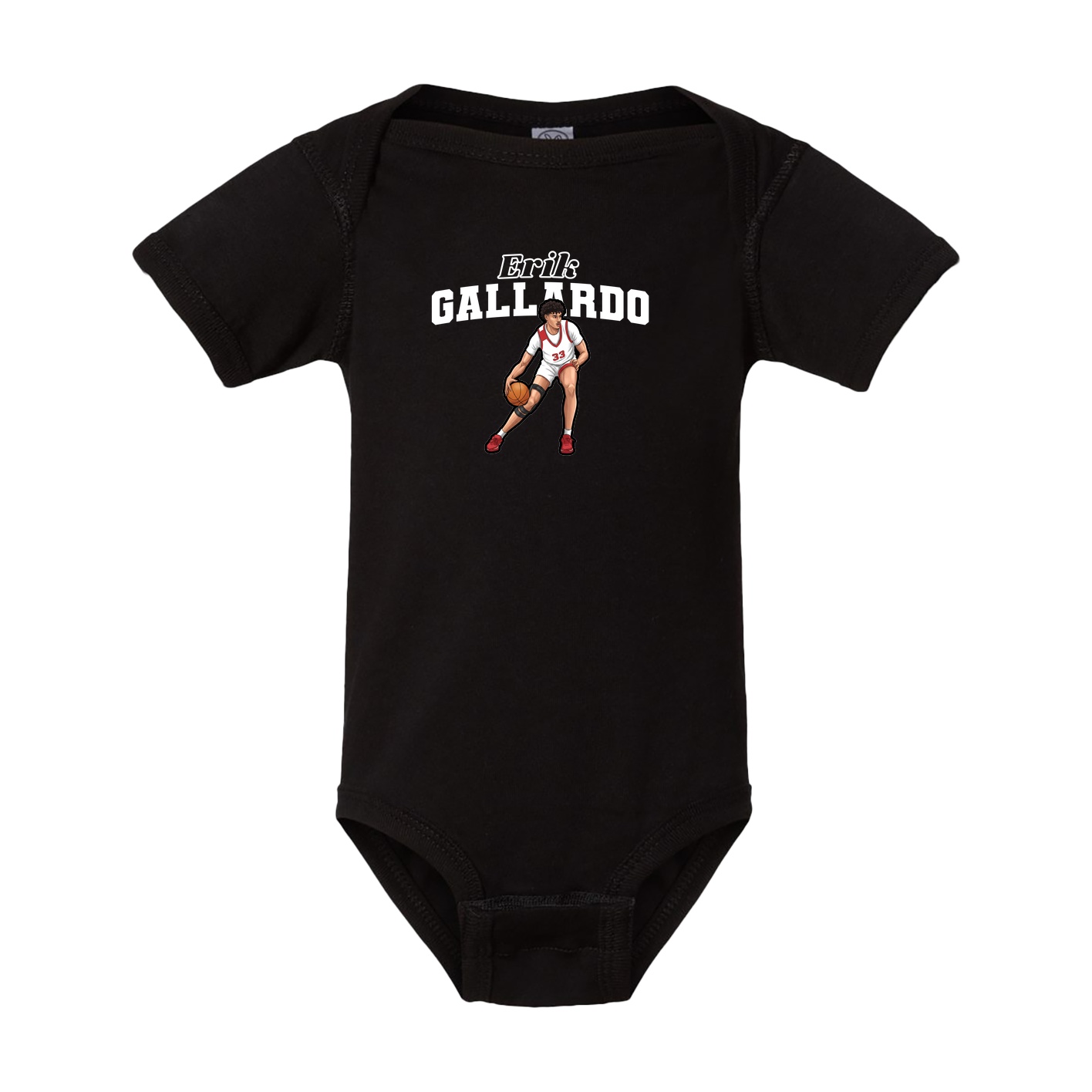 Baby Onesie — Name Arch in Black