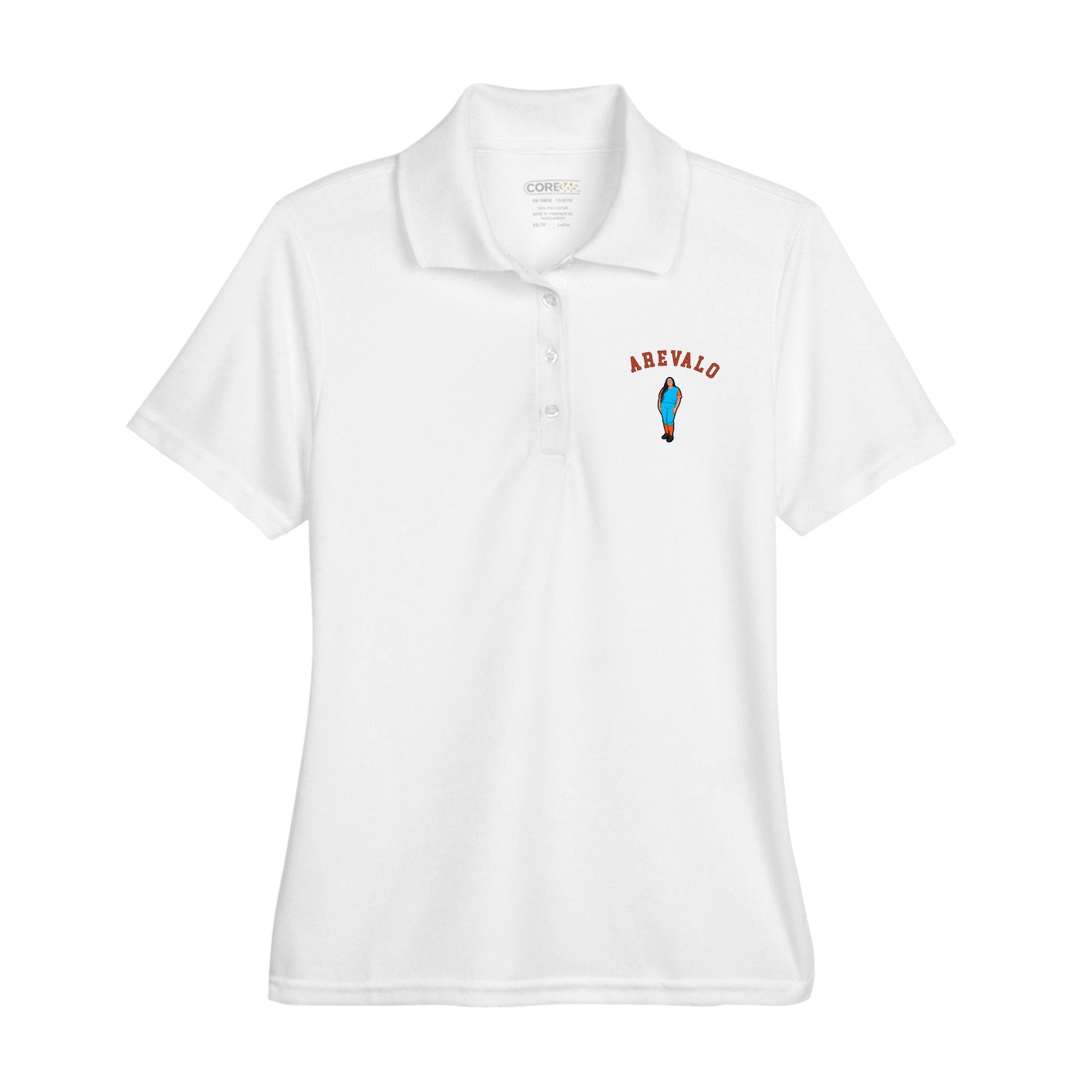 Womens Performance Polo — Shirsey Arch in White