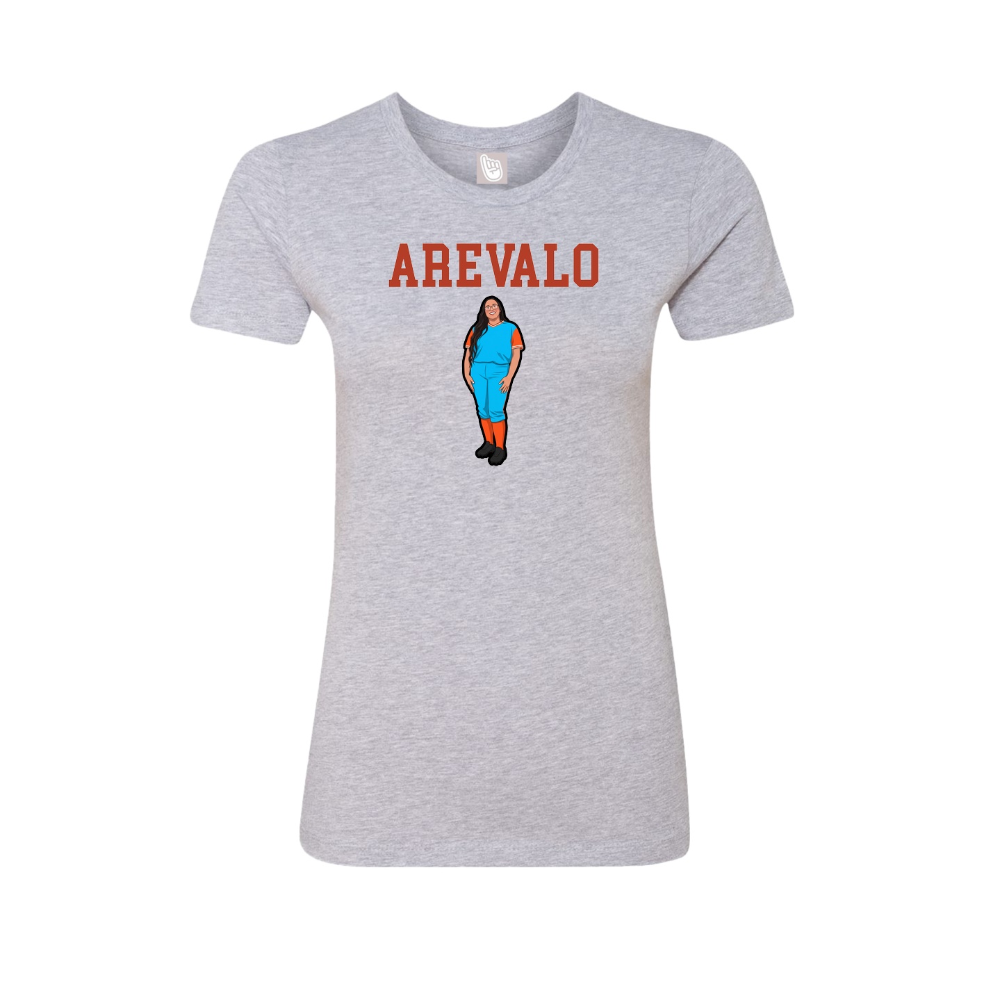 Fitted Women's Tee — Shirsey in Grey
