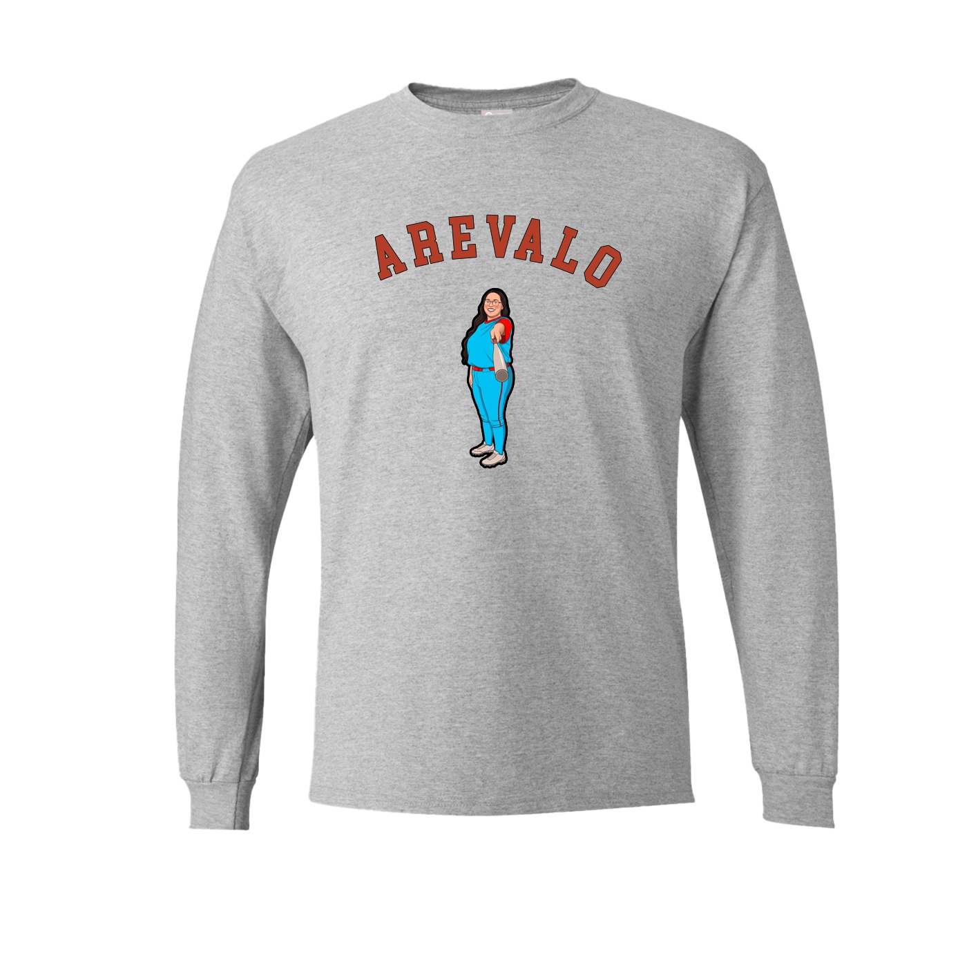 Long Sleeve Tee — Shirsey Arch in Grey