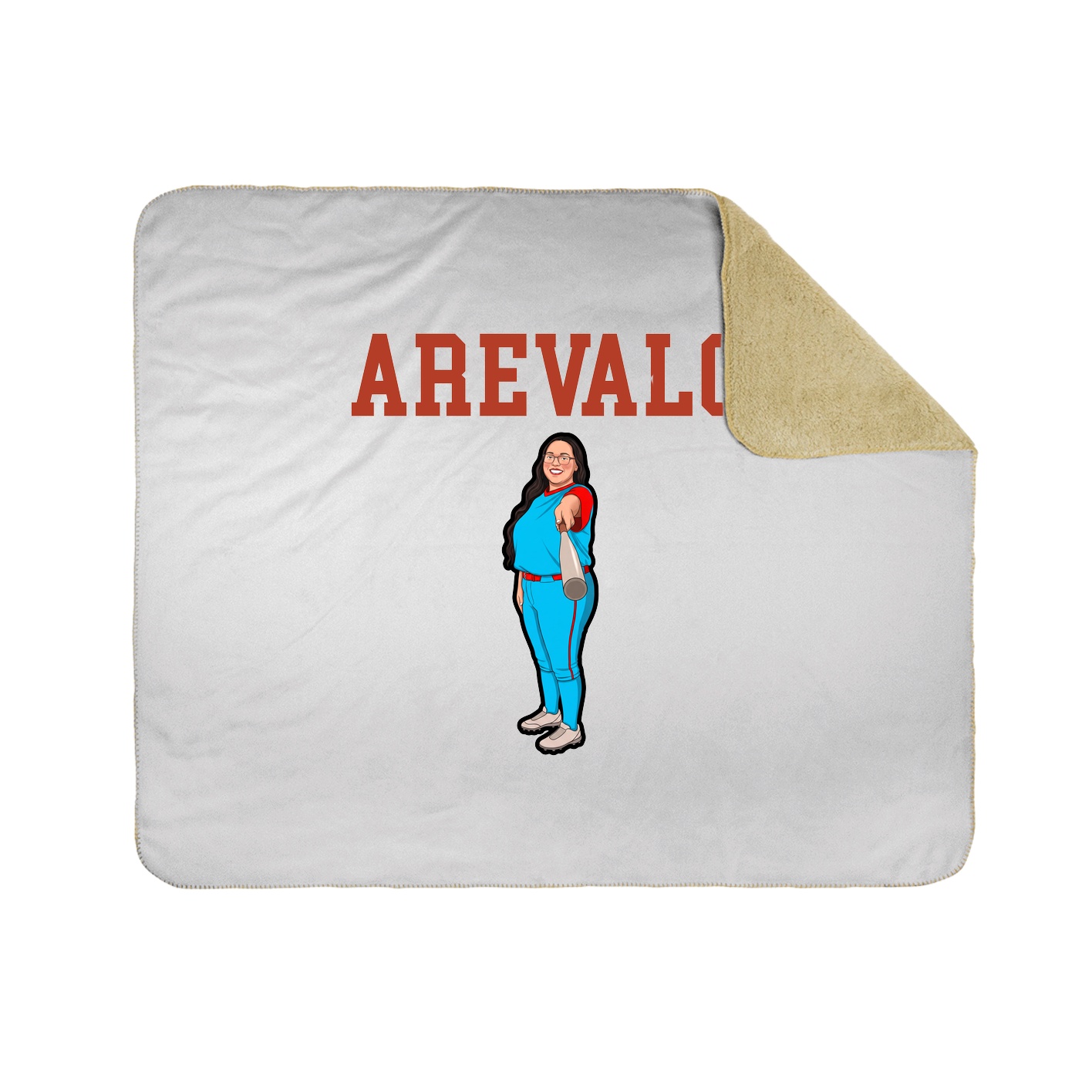 Throw Blanket — Shirsey in White