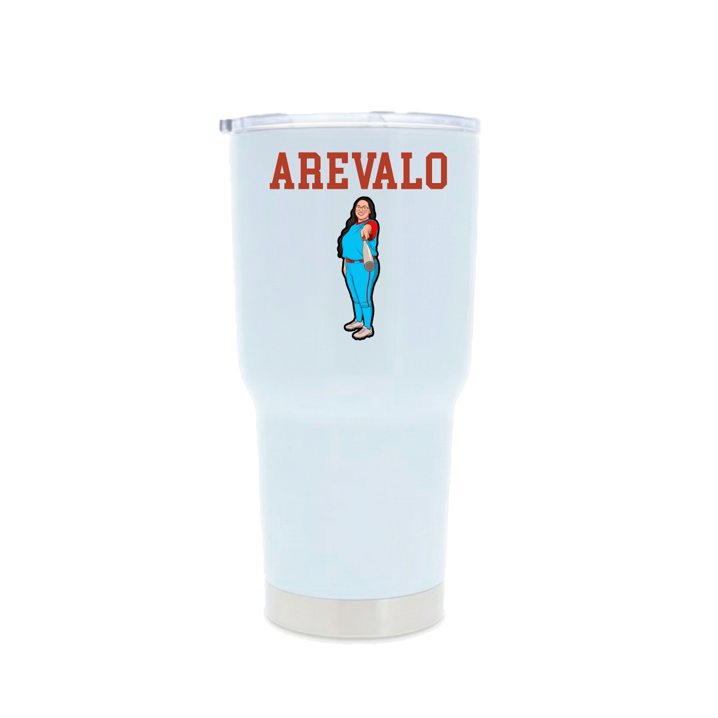 30oz Stainless Steel Tumbler — Shirsey in White