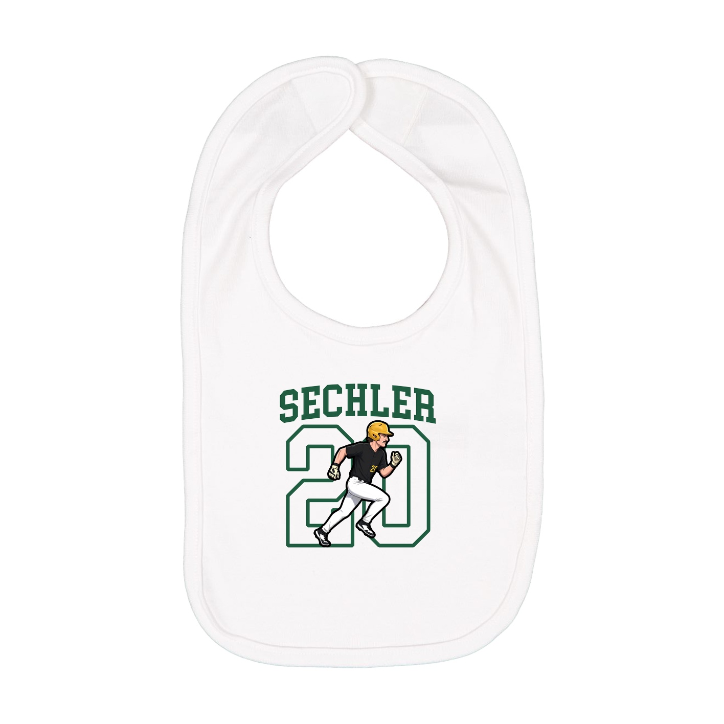 Infant Bib — Shirsey in White